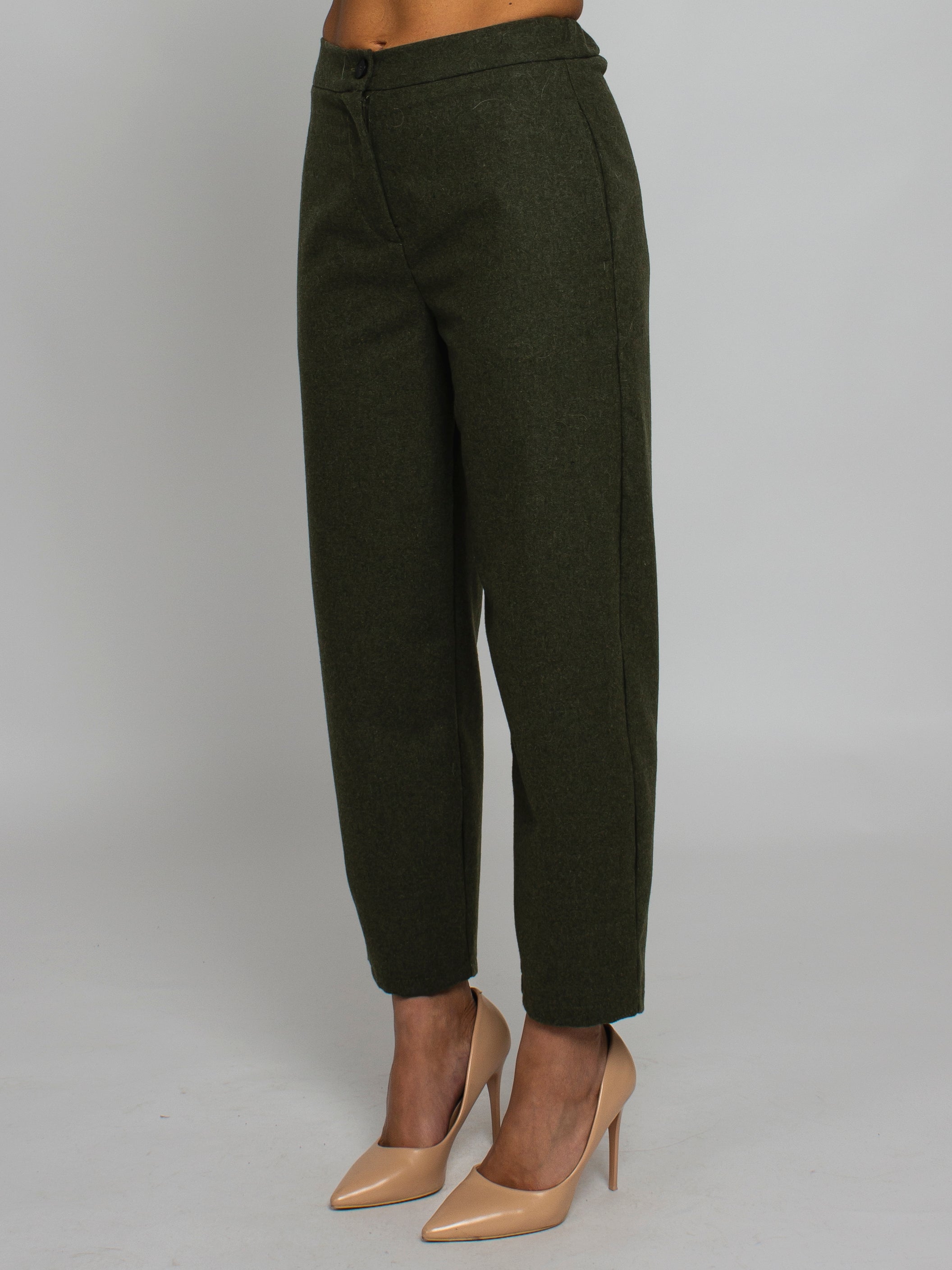 Pantalone flanella misto lana elastico dietro Vicolo