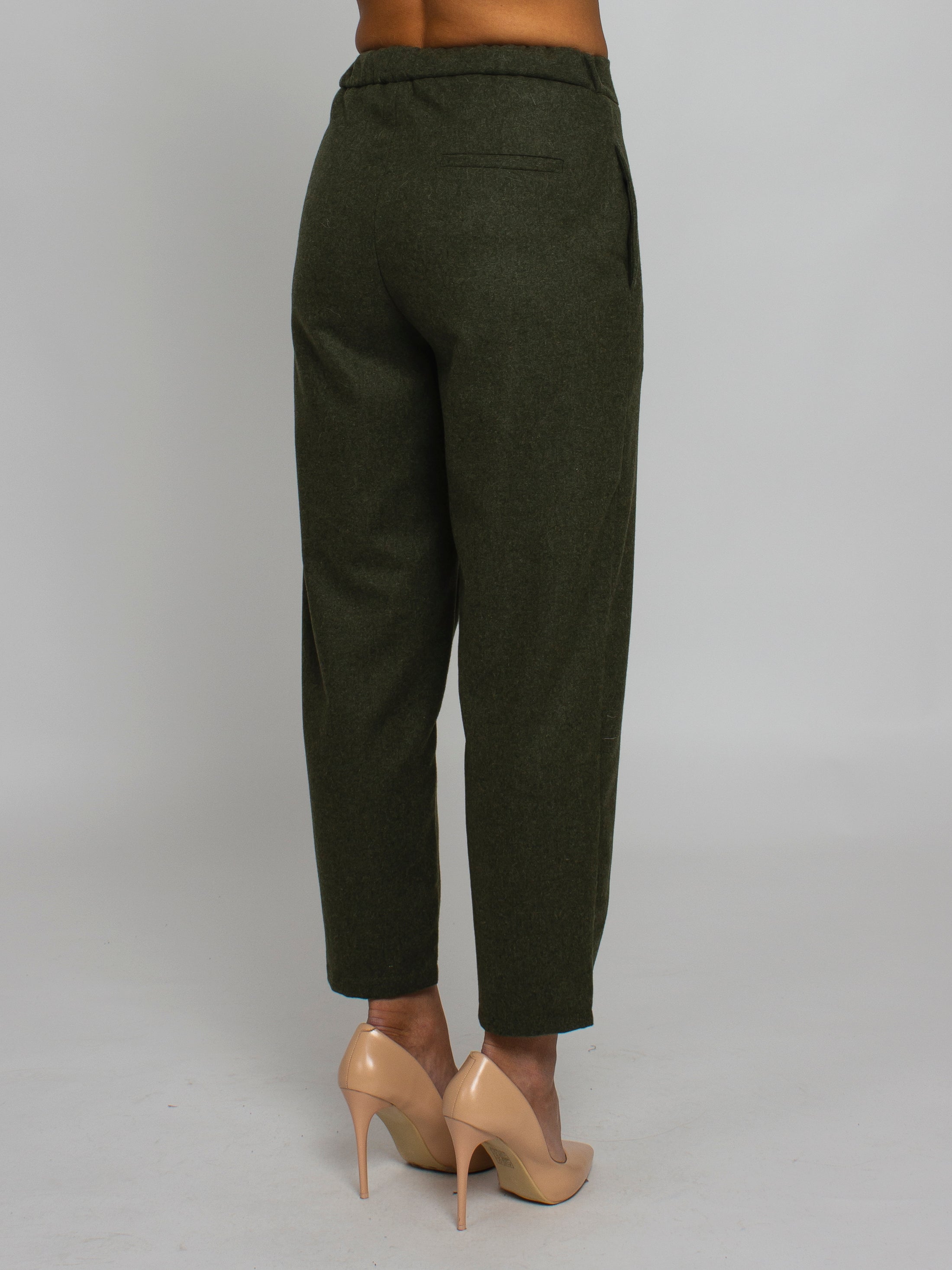 Pantalone flanella misto lana elastico dietro Vicolo