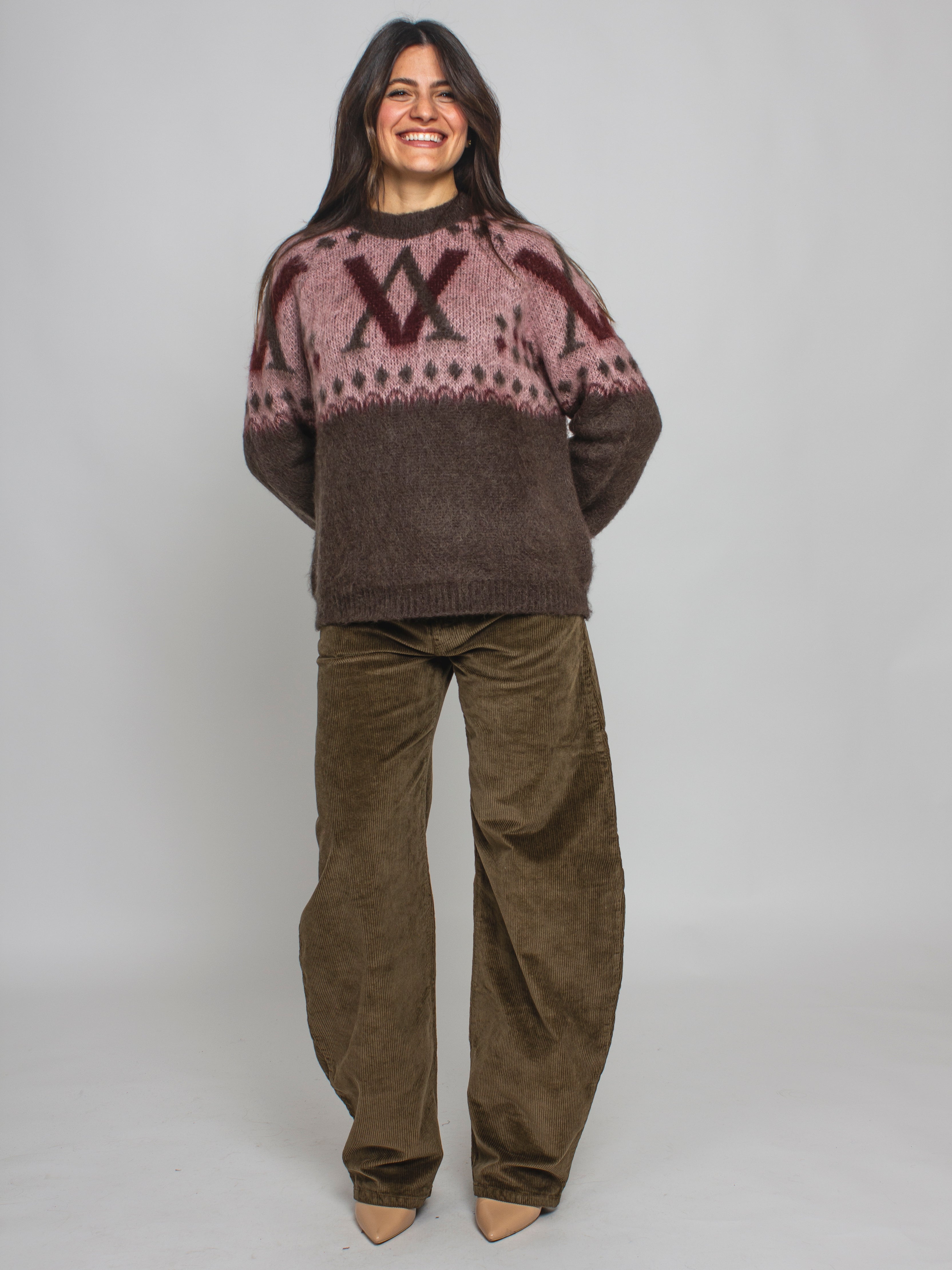 Pantalone balloon velluto a coste Vicolo