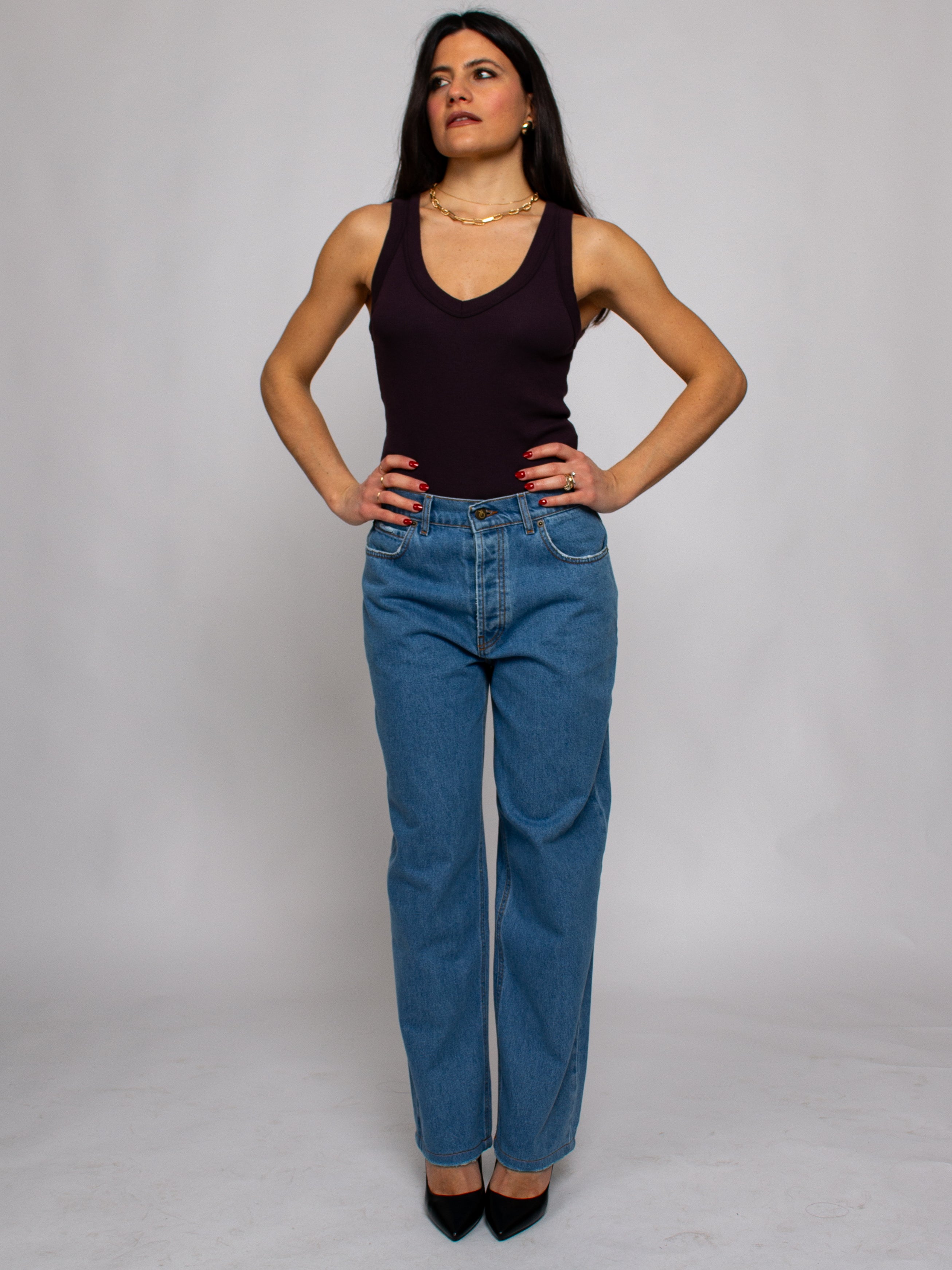 Jeans a vita alta To.Bì Demure