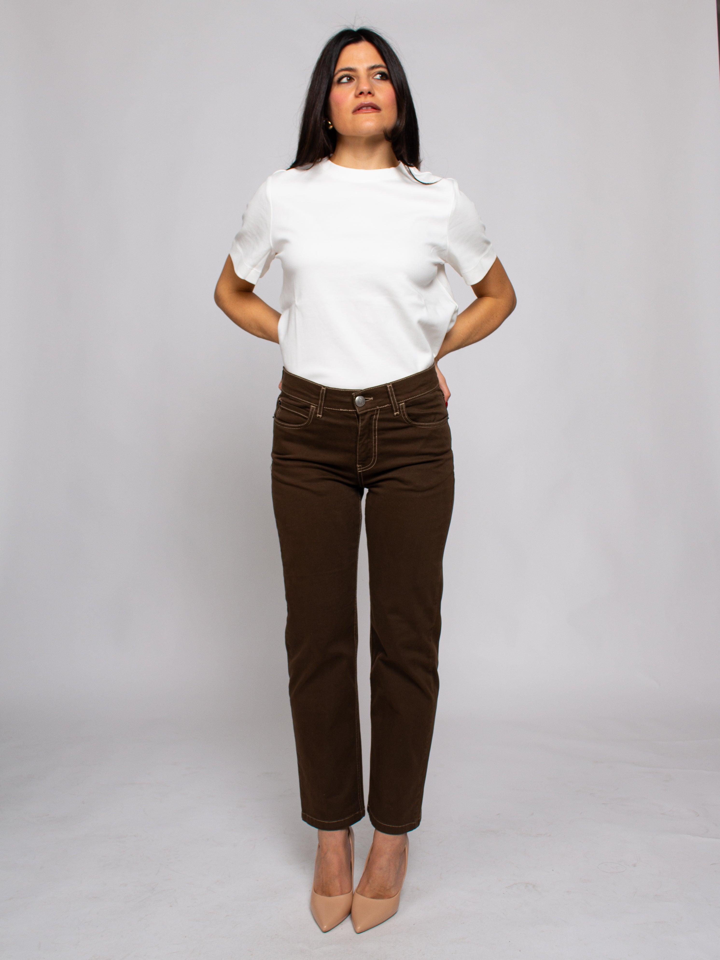 Jeans boyfriend a vita bassa To.Bì Demure