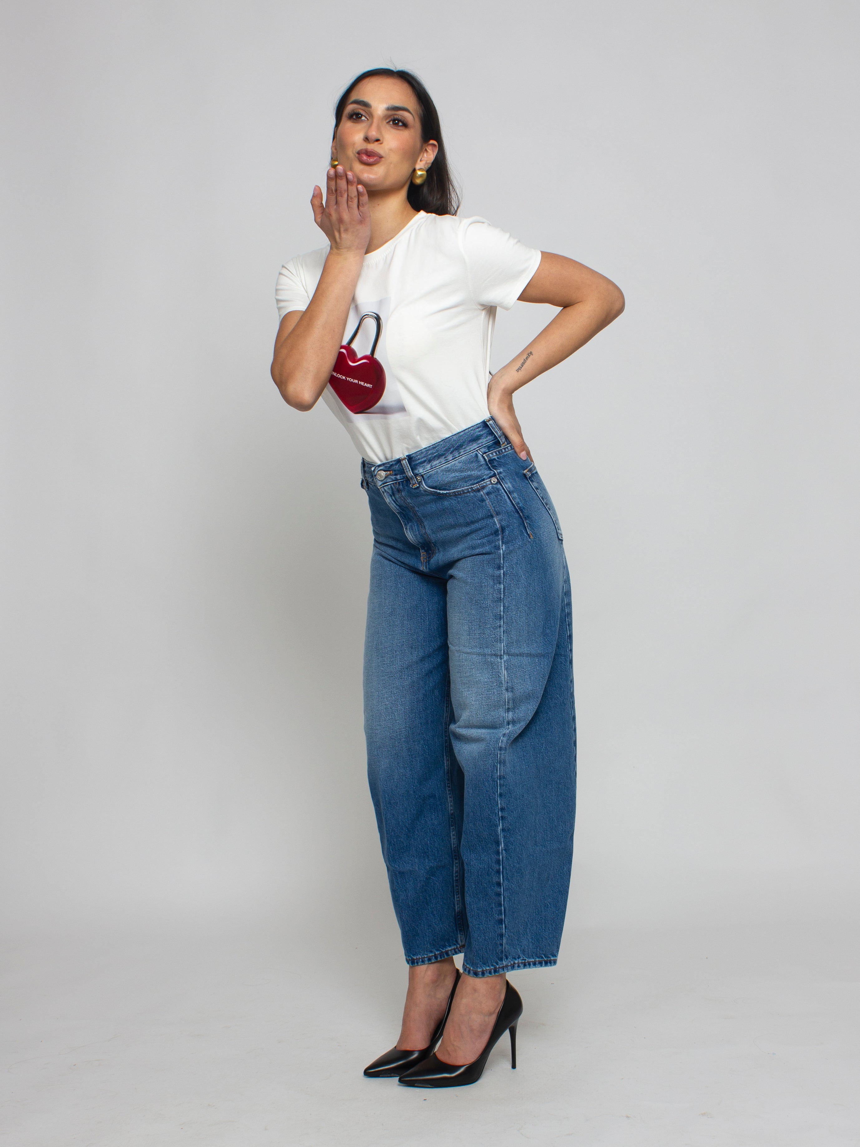 Tshirt con lucchetto a cuore Vicolo