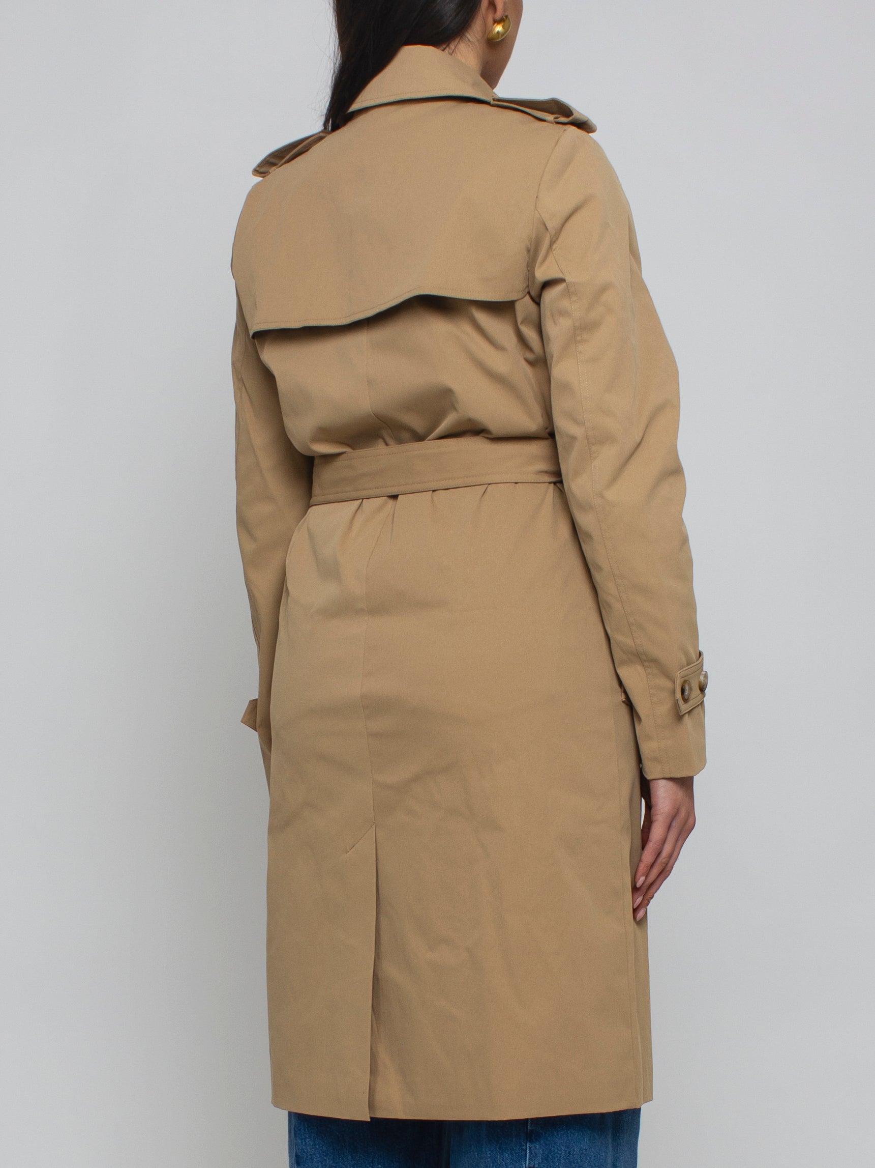 Trench doppiopetto con cintura Rinascimento
