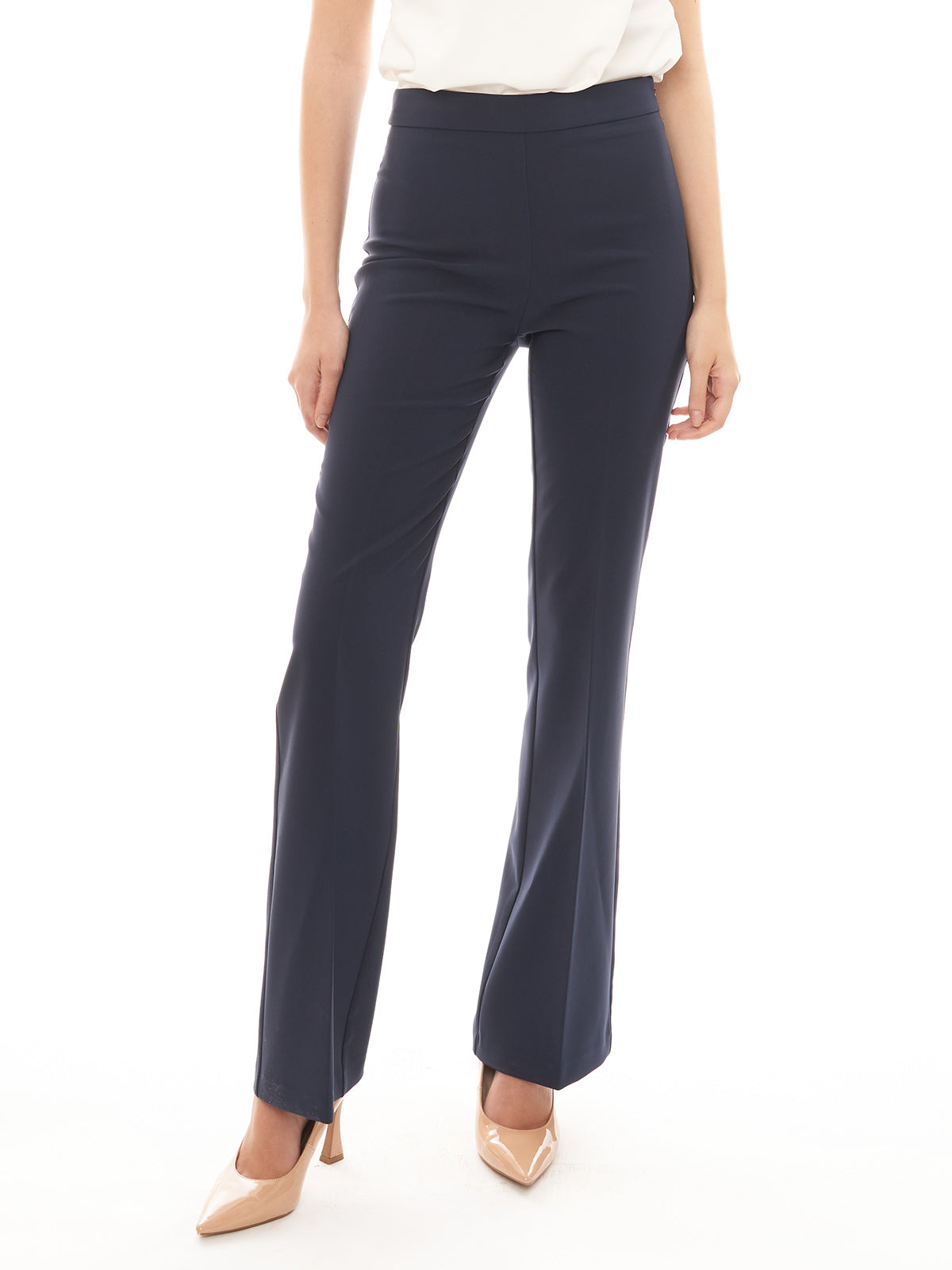 Pantalone a zampa in tessuto tecnico Rinascimento
