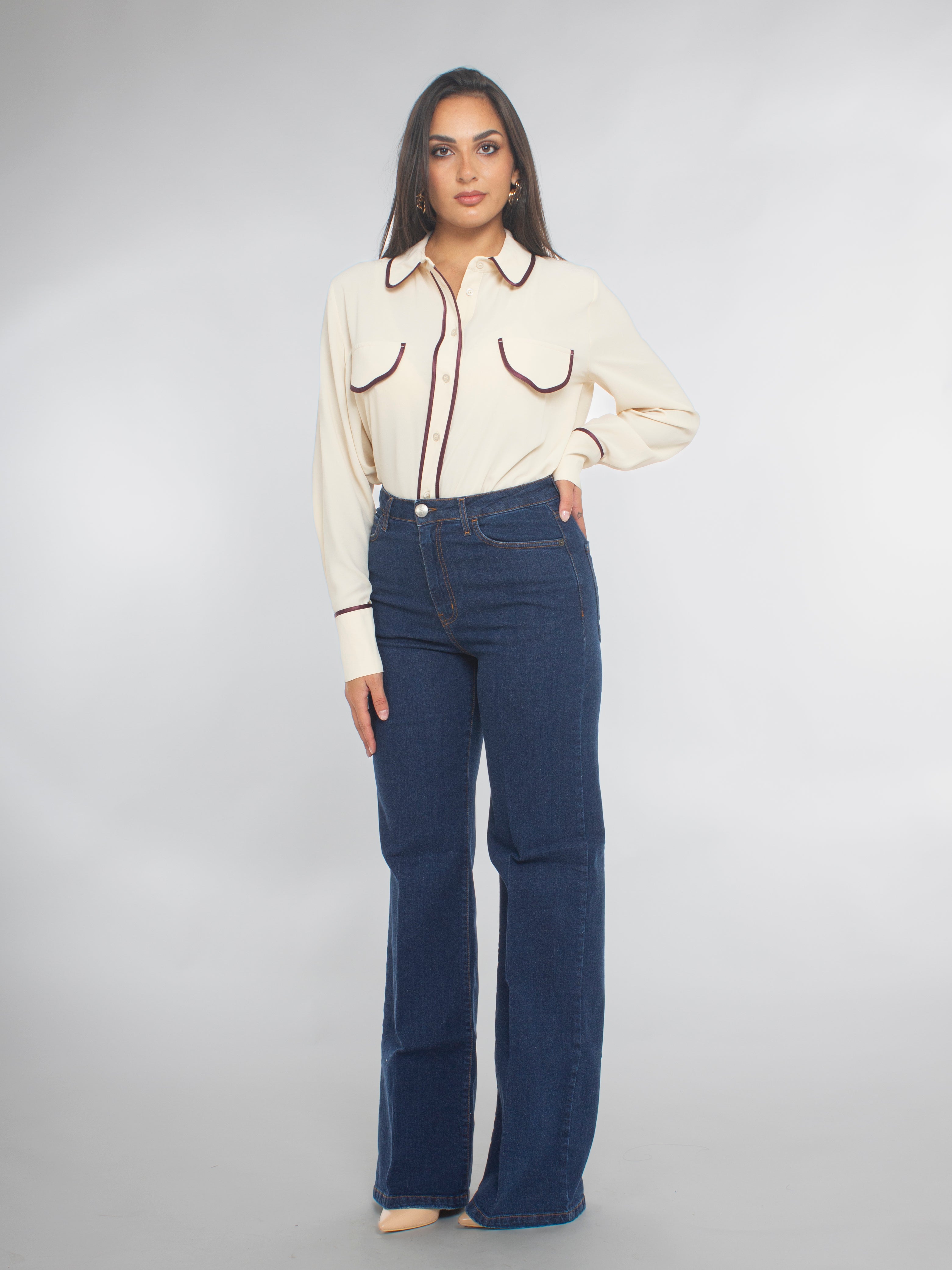 Camicia con Piping Rinascimento