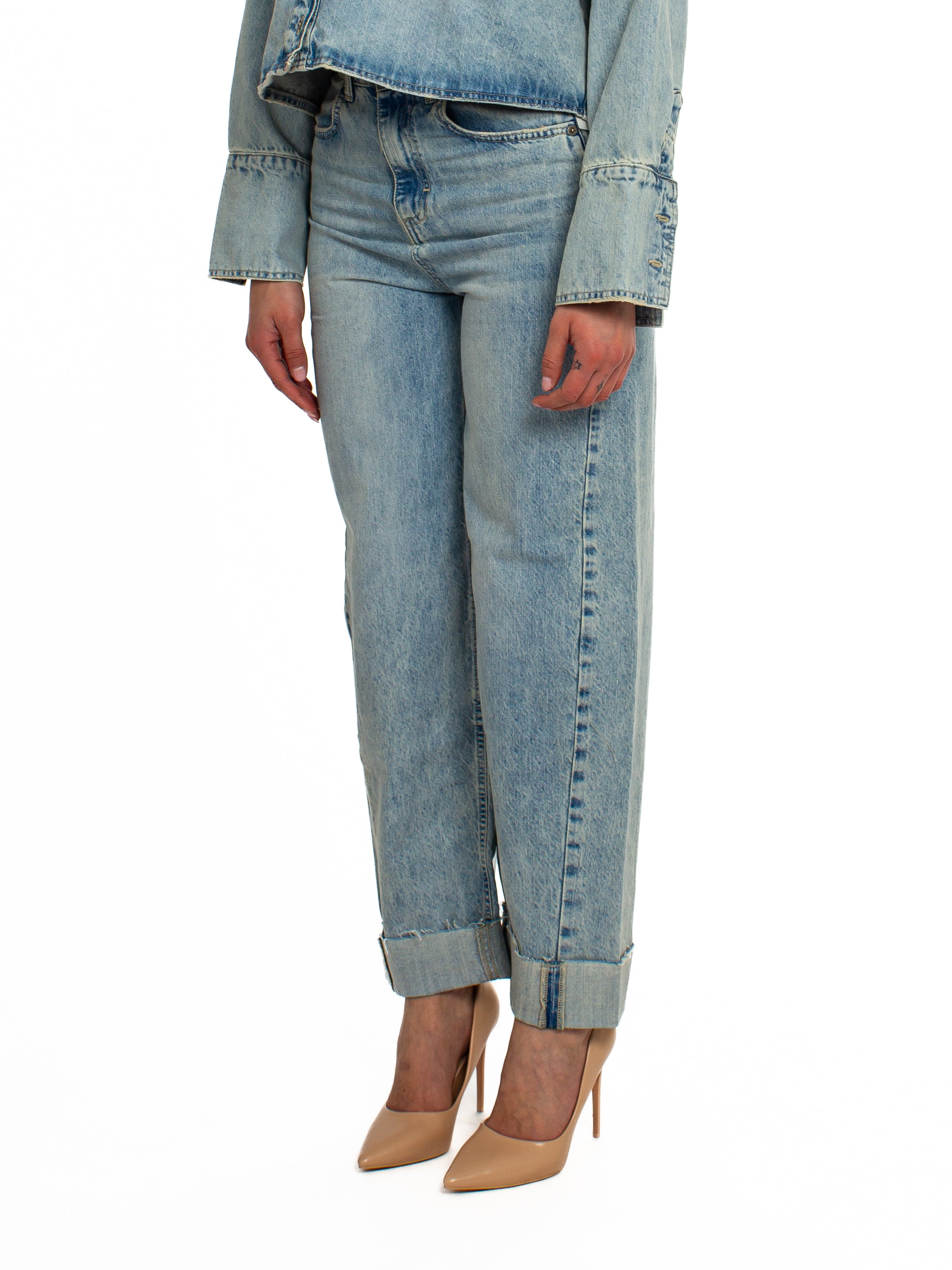 Jeans con risvolto Vicolo