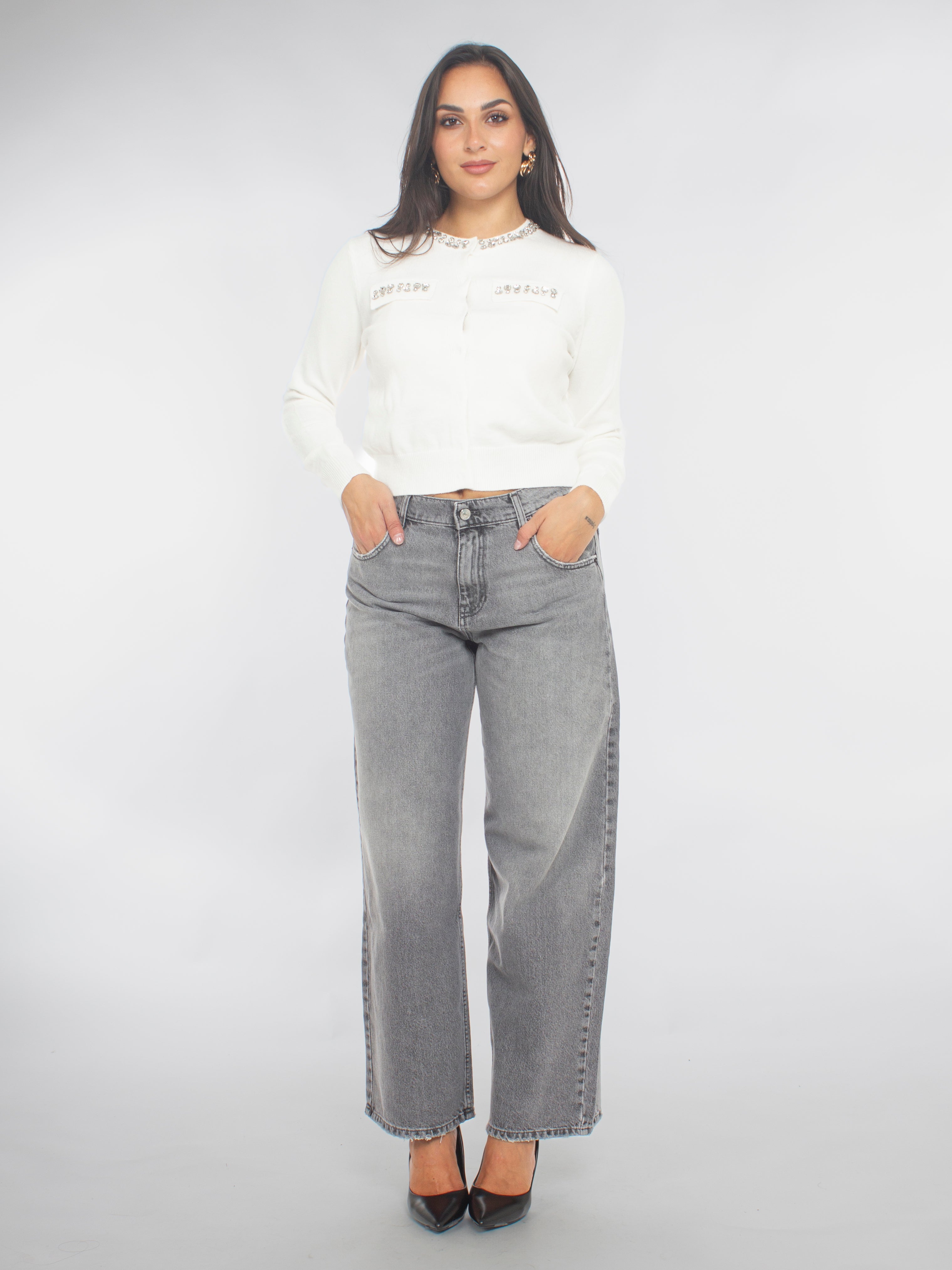 Cardigan In Maglia Rinascimento