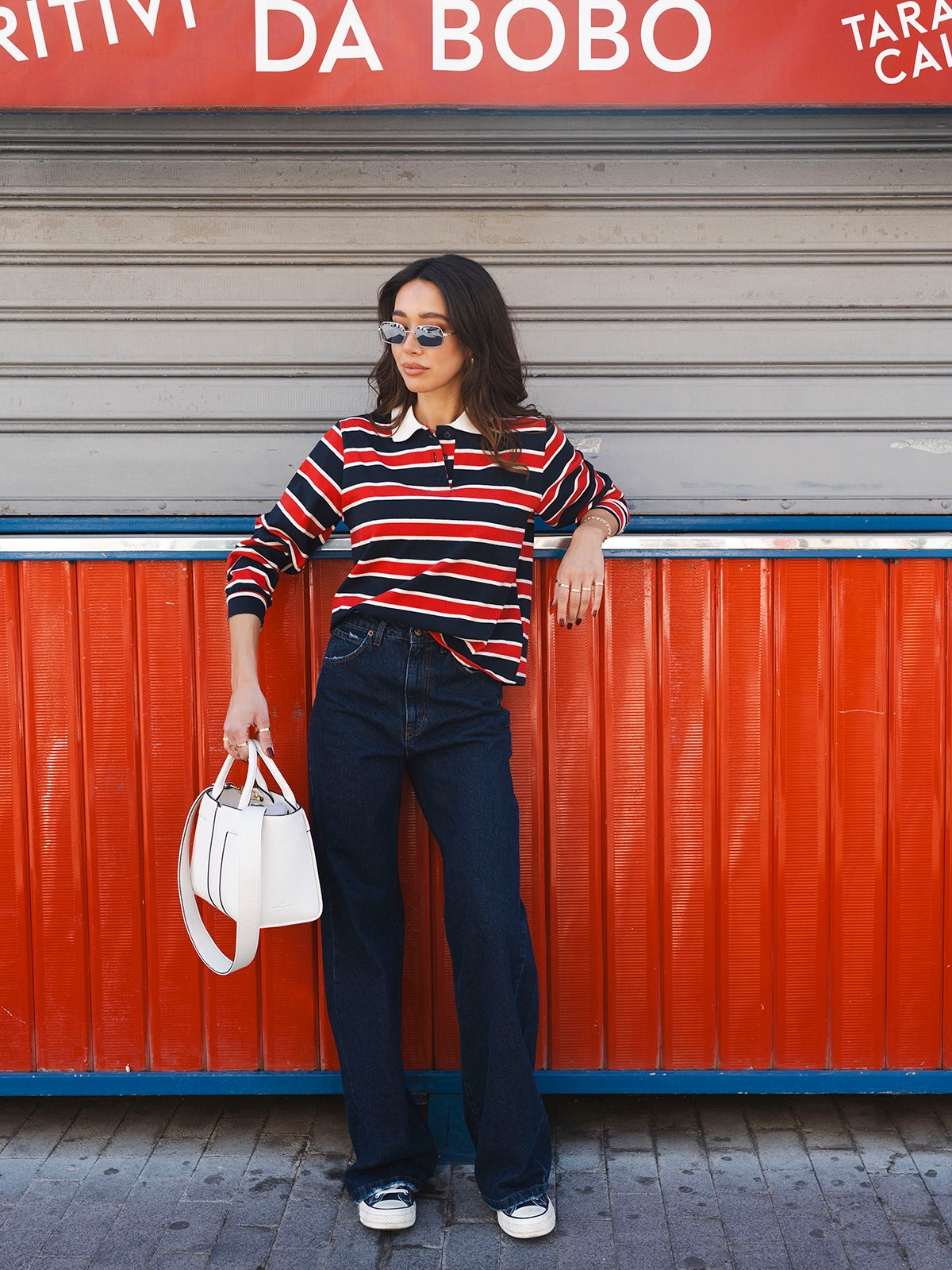 Jeans palazzo a zampa To.Bì Demure