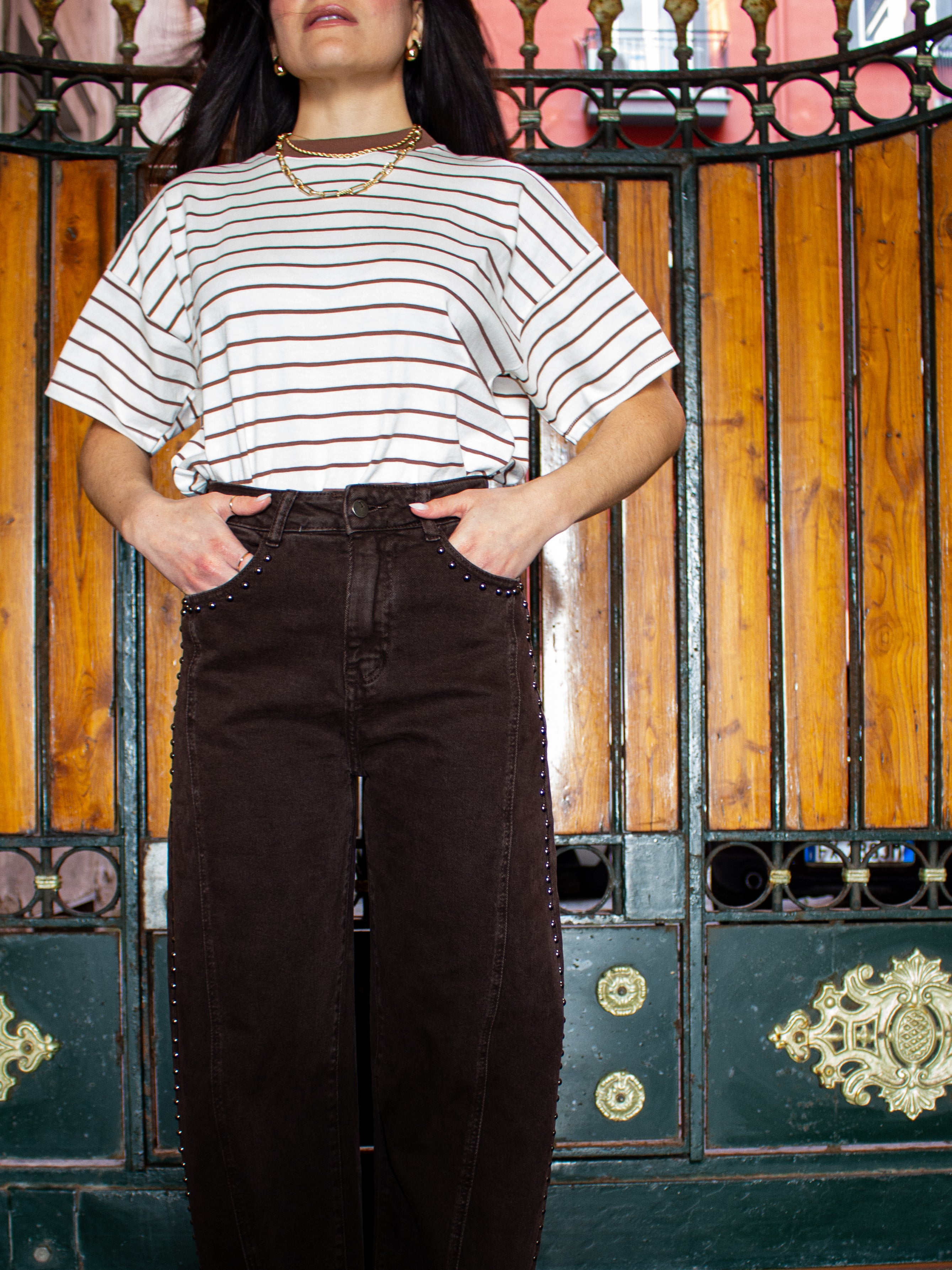 Jeans Balloon con Borchie Le Streghe