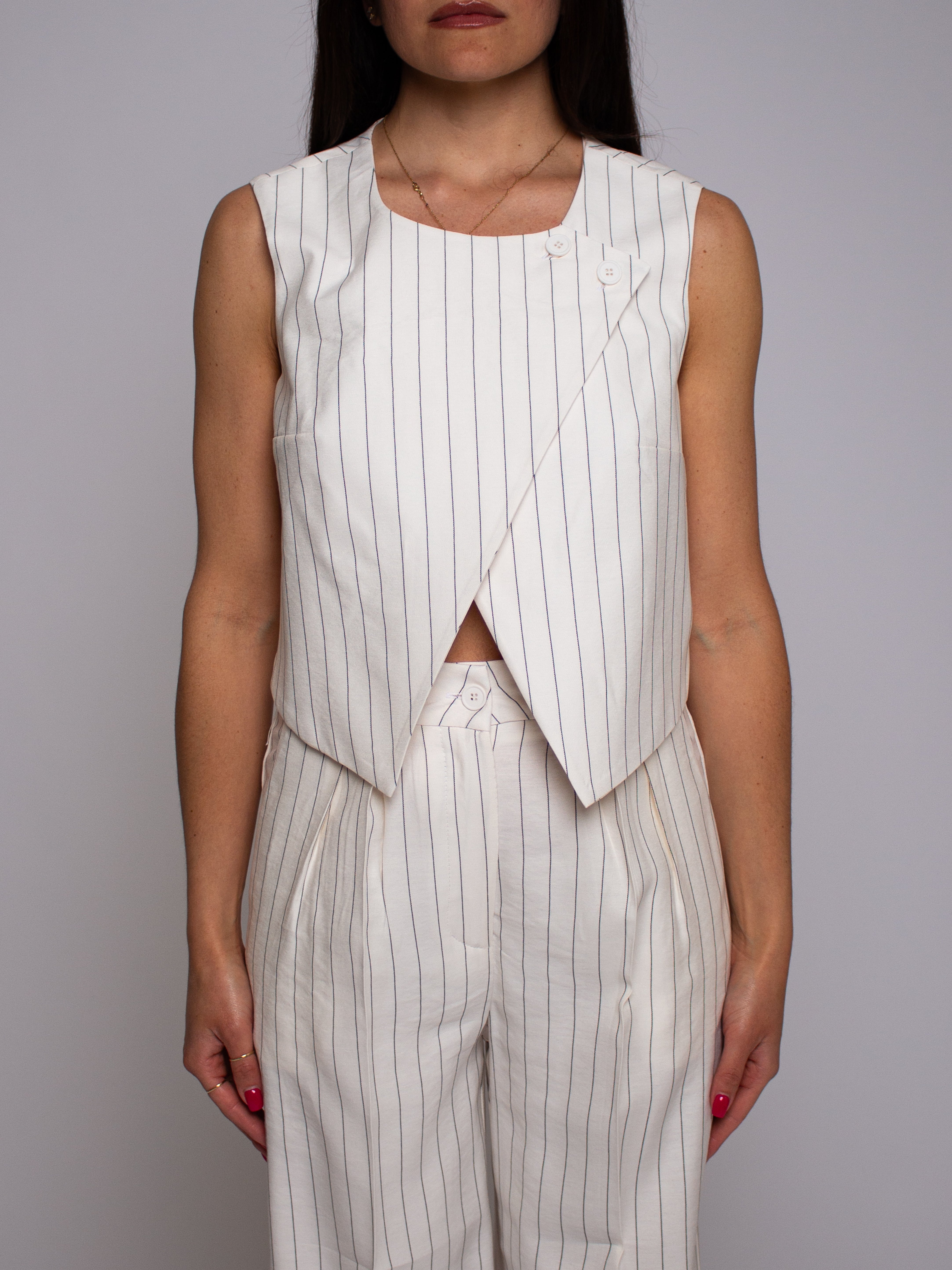 Gilet gessato Two Way