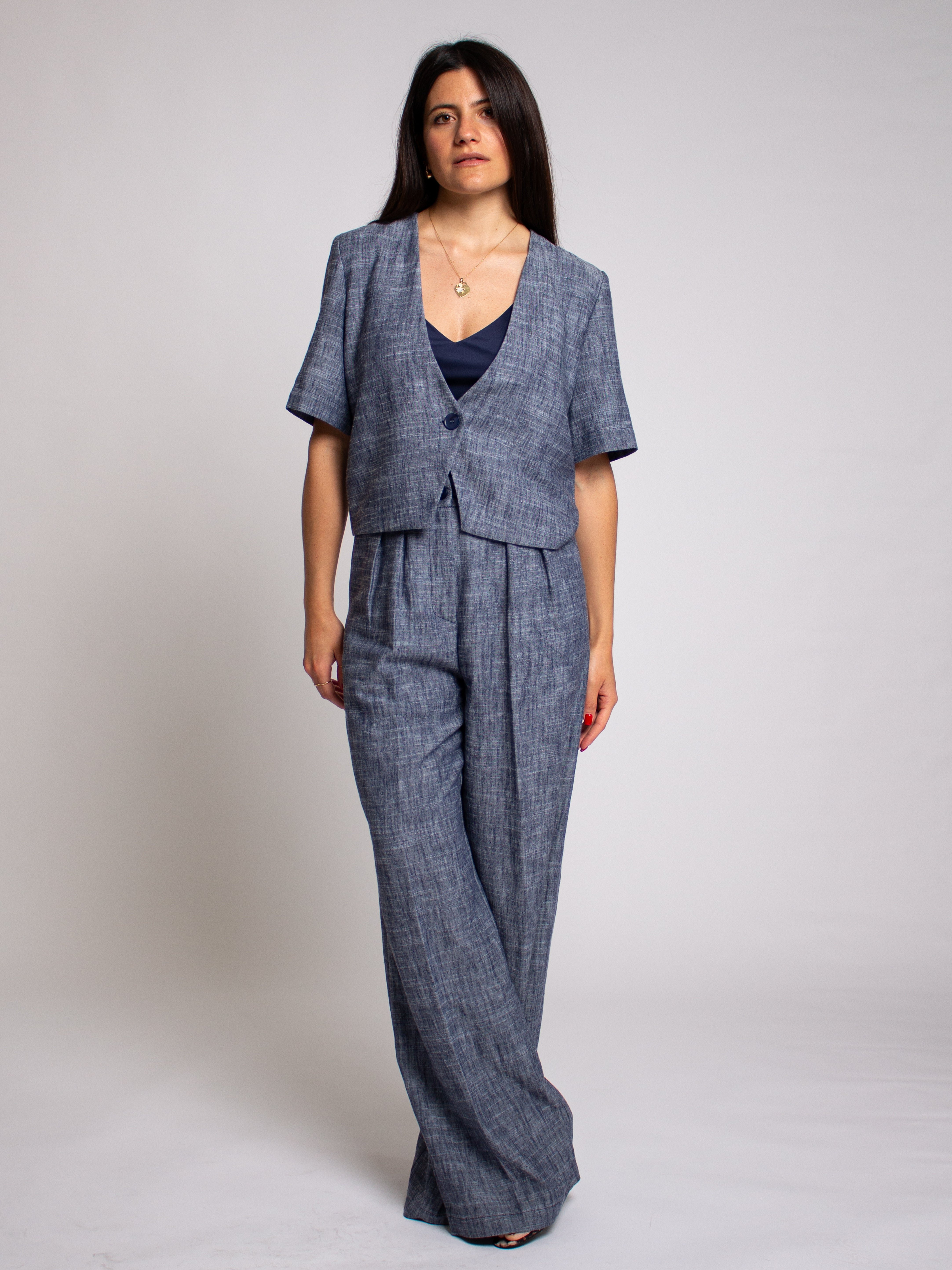 Giacca crop mezza manica Two Way