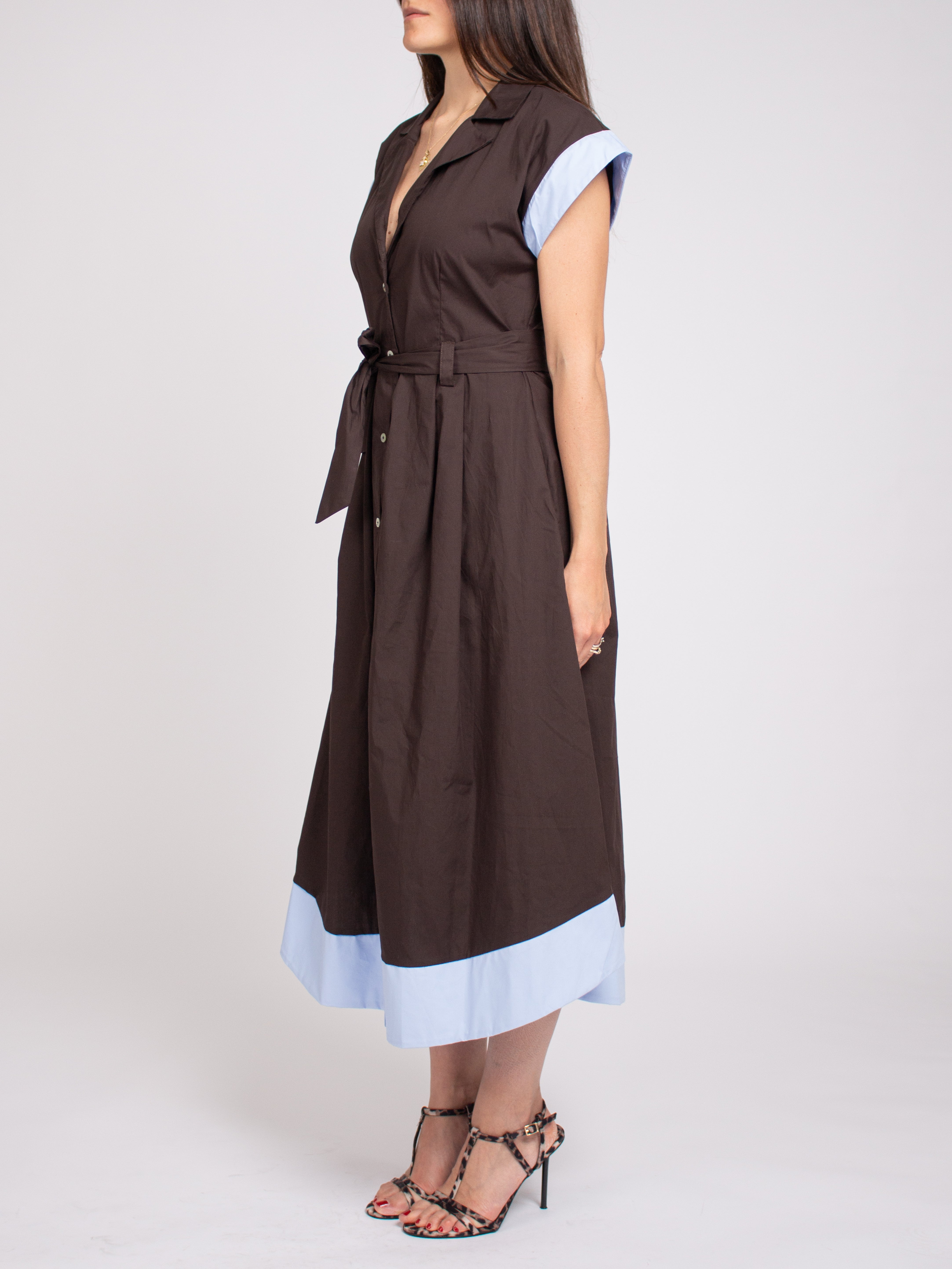 Abito a camicia con cintura Vicolo