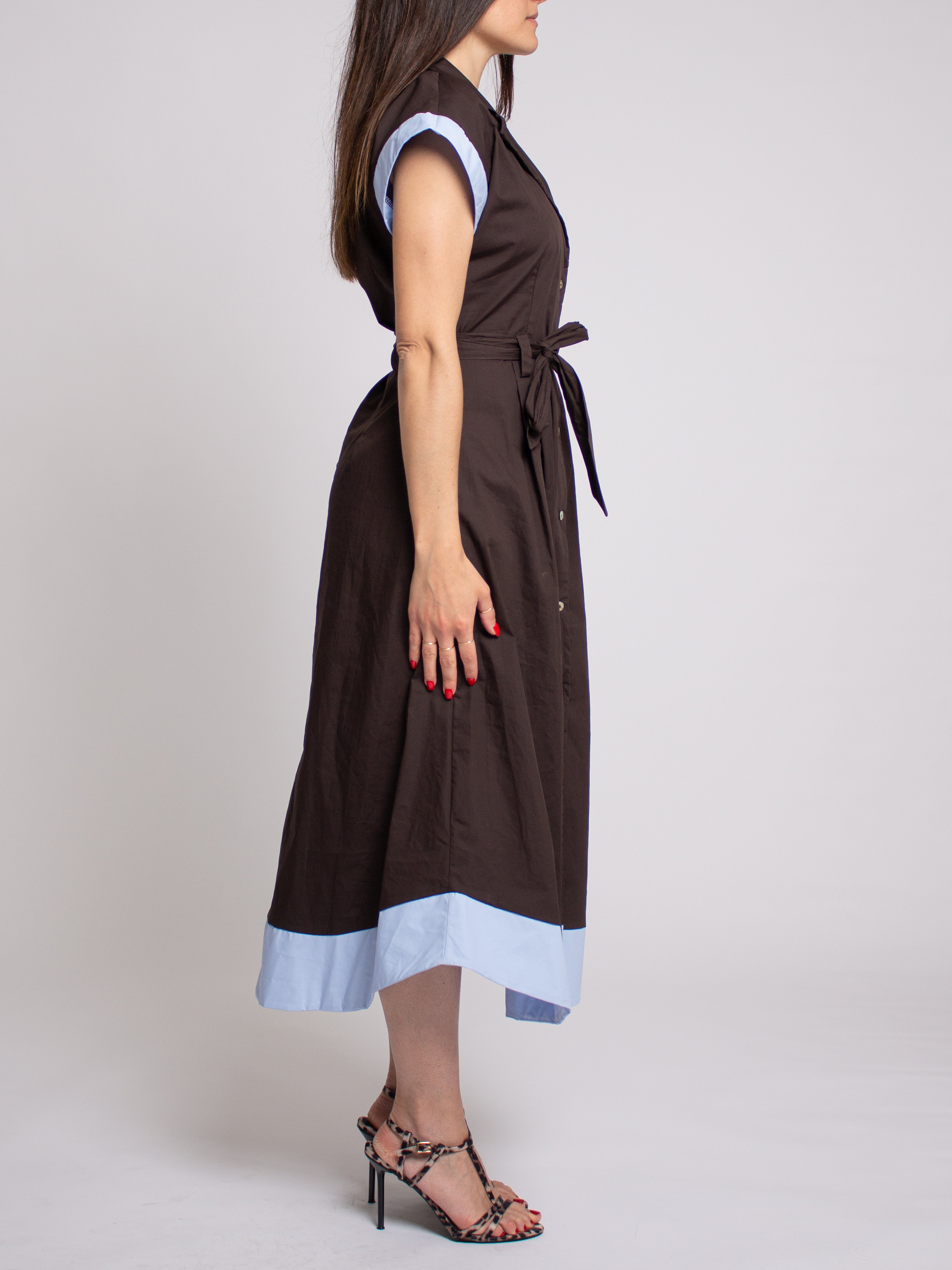 Abito a camicia con cintura Vicolo