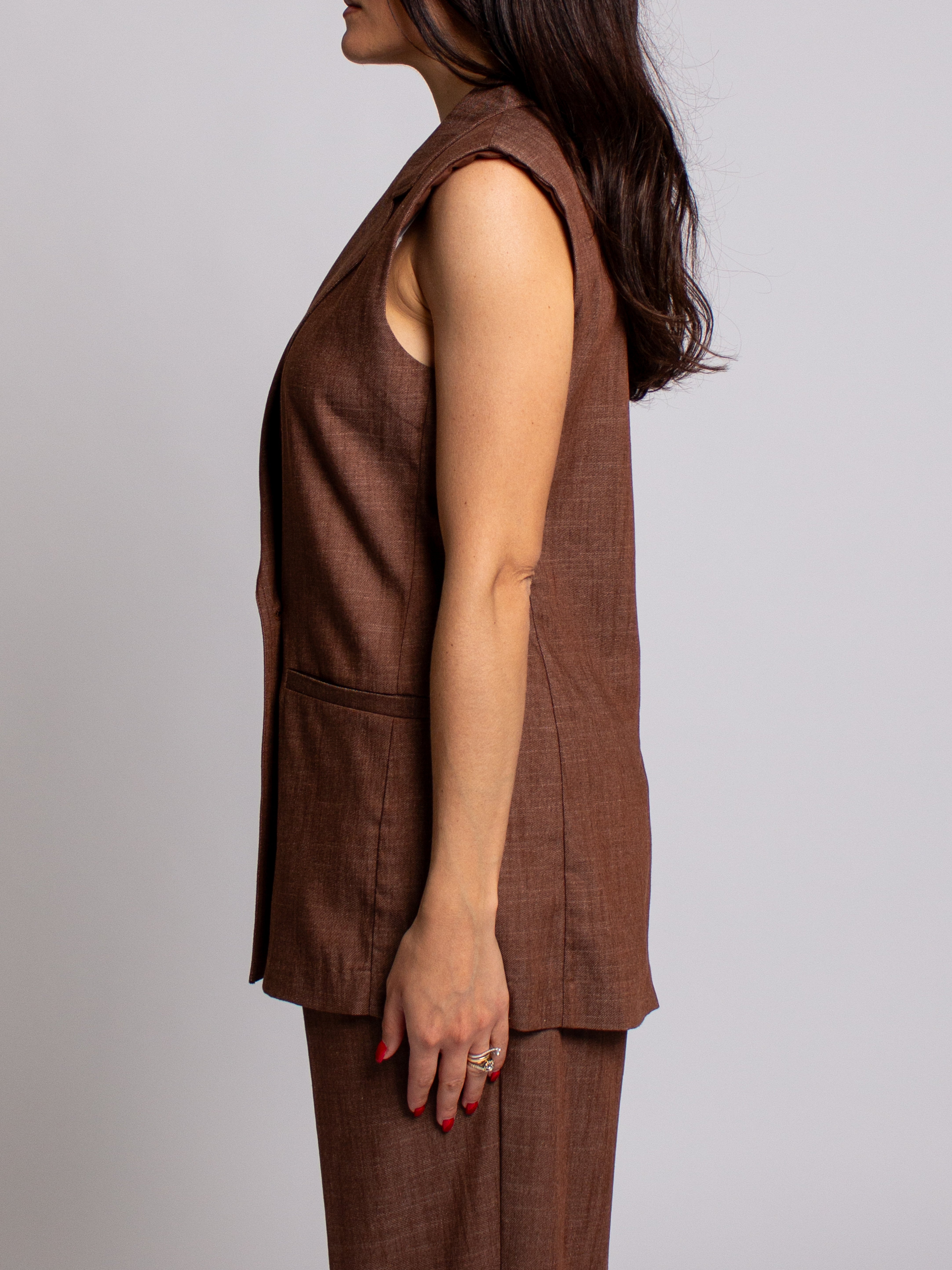 Gilet lungo doppiopetto You Decide