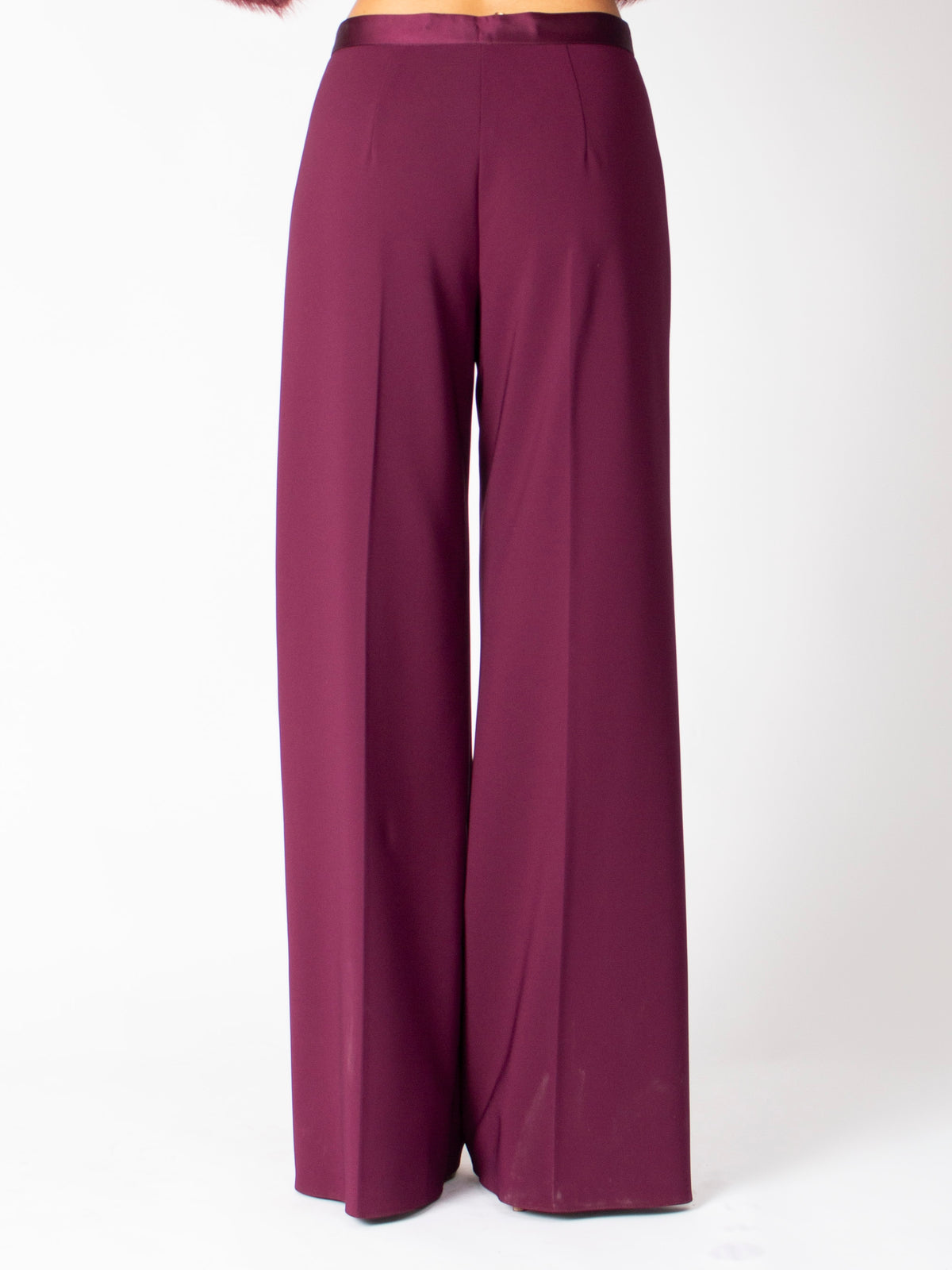 Pantalone in Tessuto Tecnico con Dettagli in Raso Rinascimento