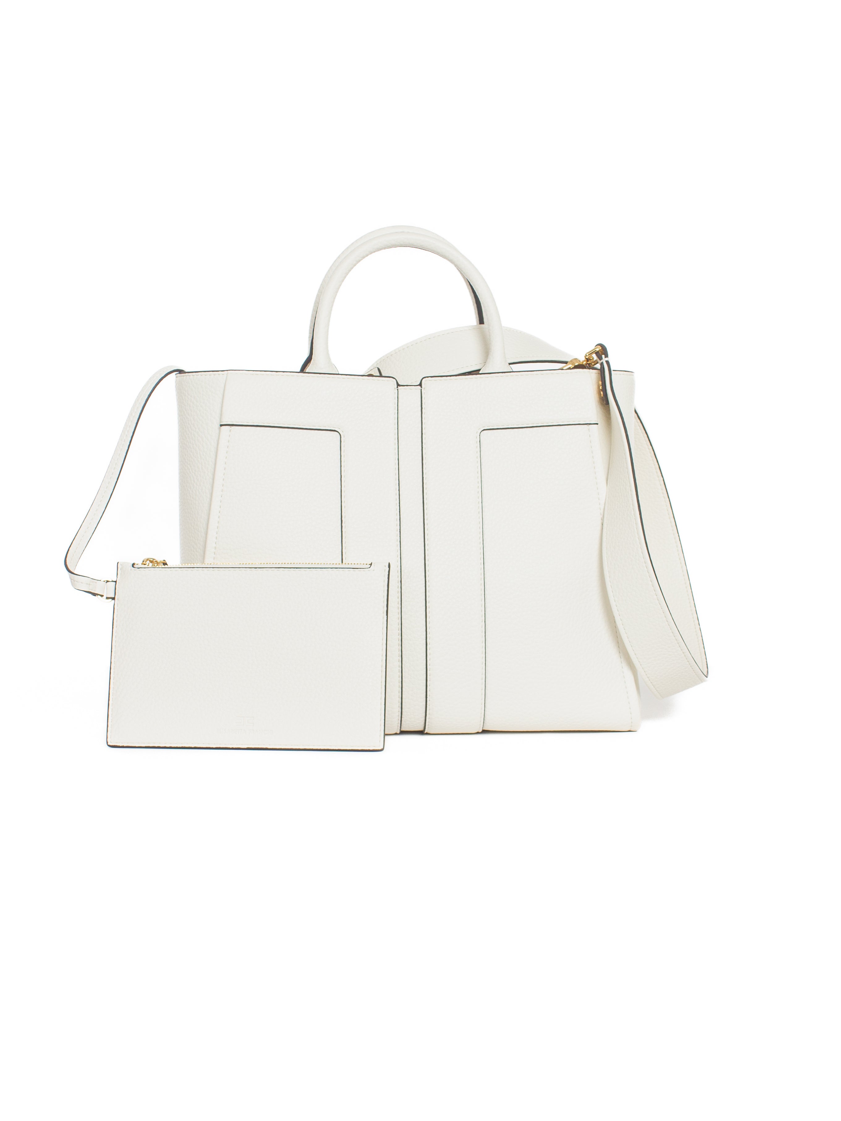 Borsa grande con logo in rilievo Elisabetta Franchi