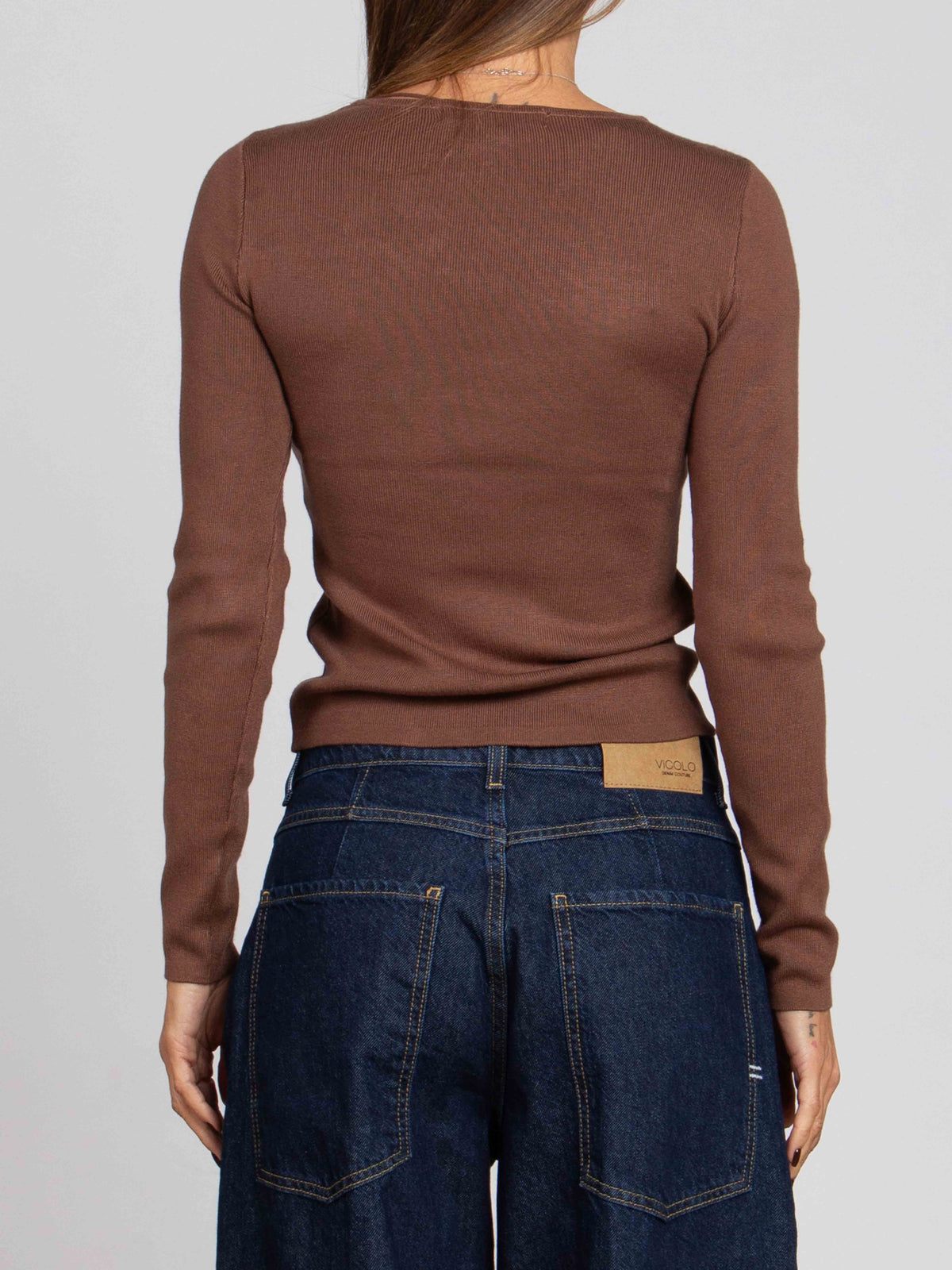 Maglia scollo con fibia Vero Moda