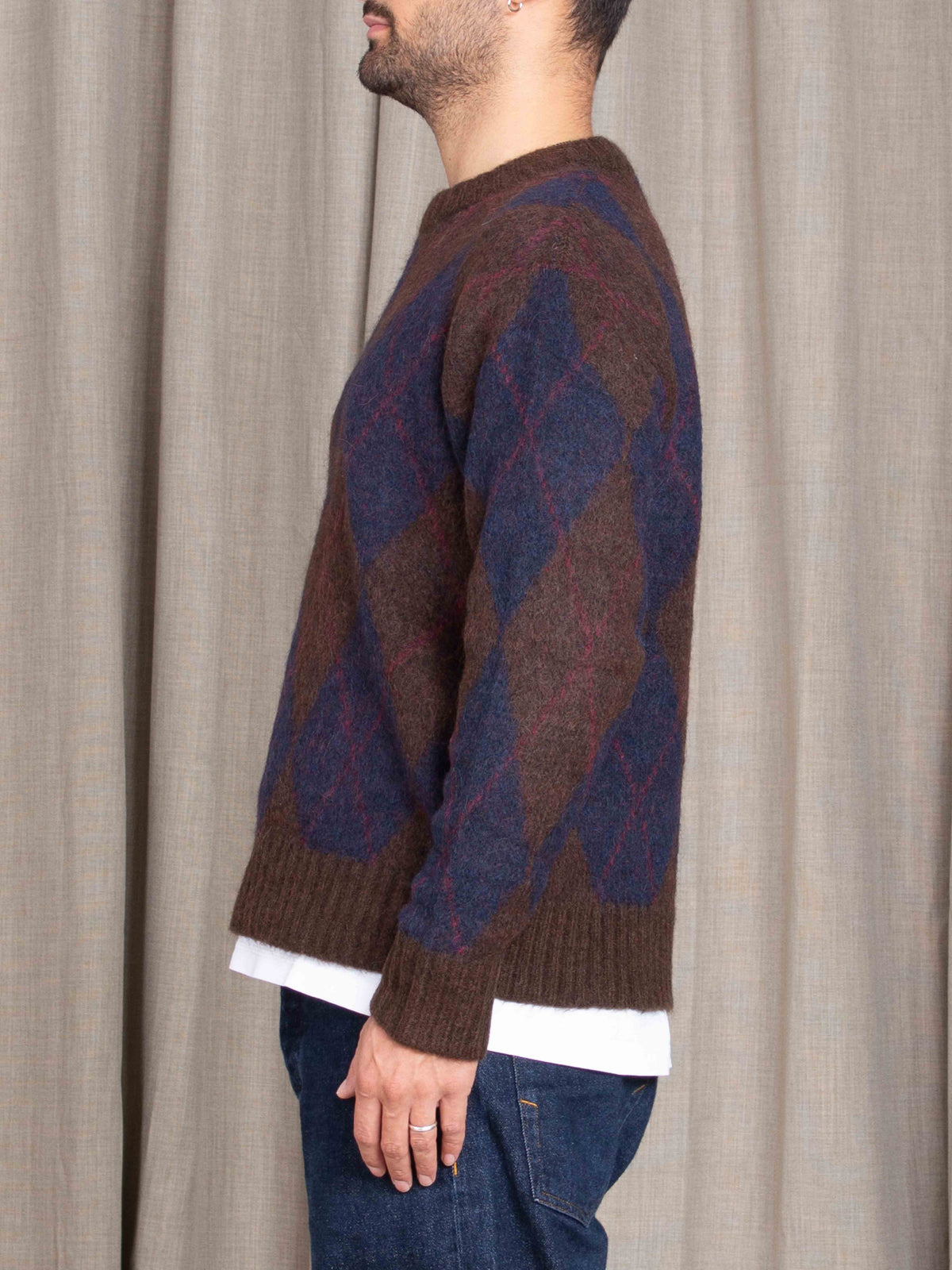 Maglione girocollo argyle Selected Homme
