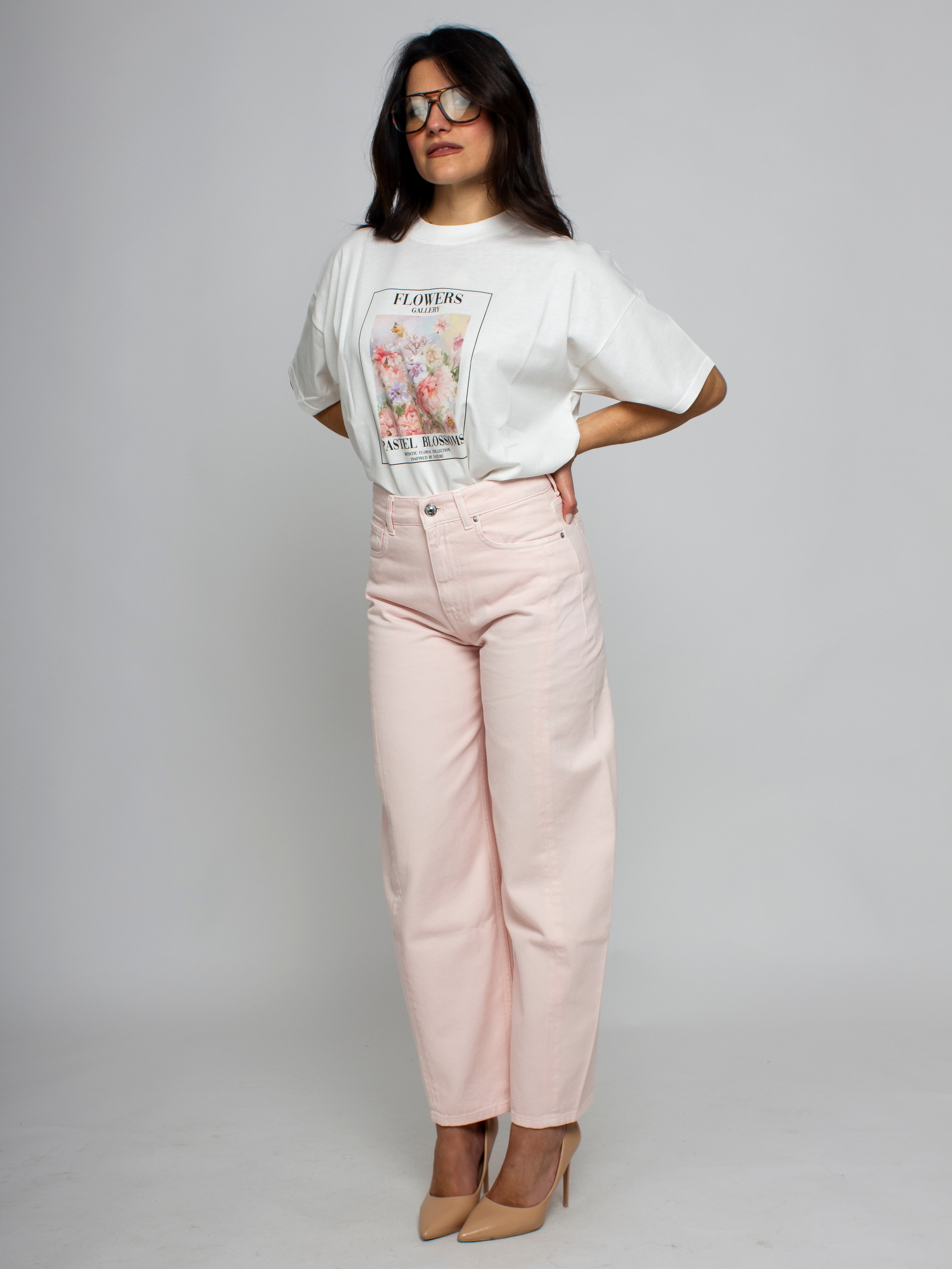 Tshirt stampa fiori Vicolo