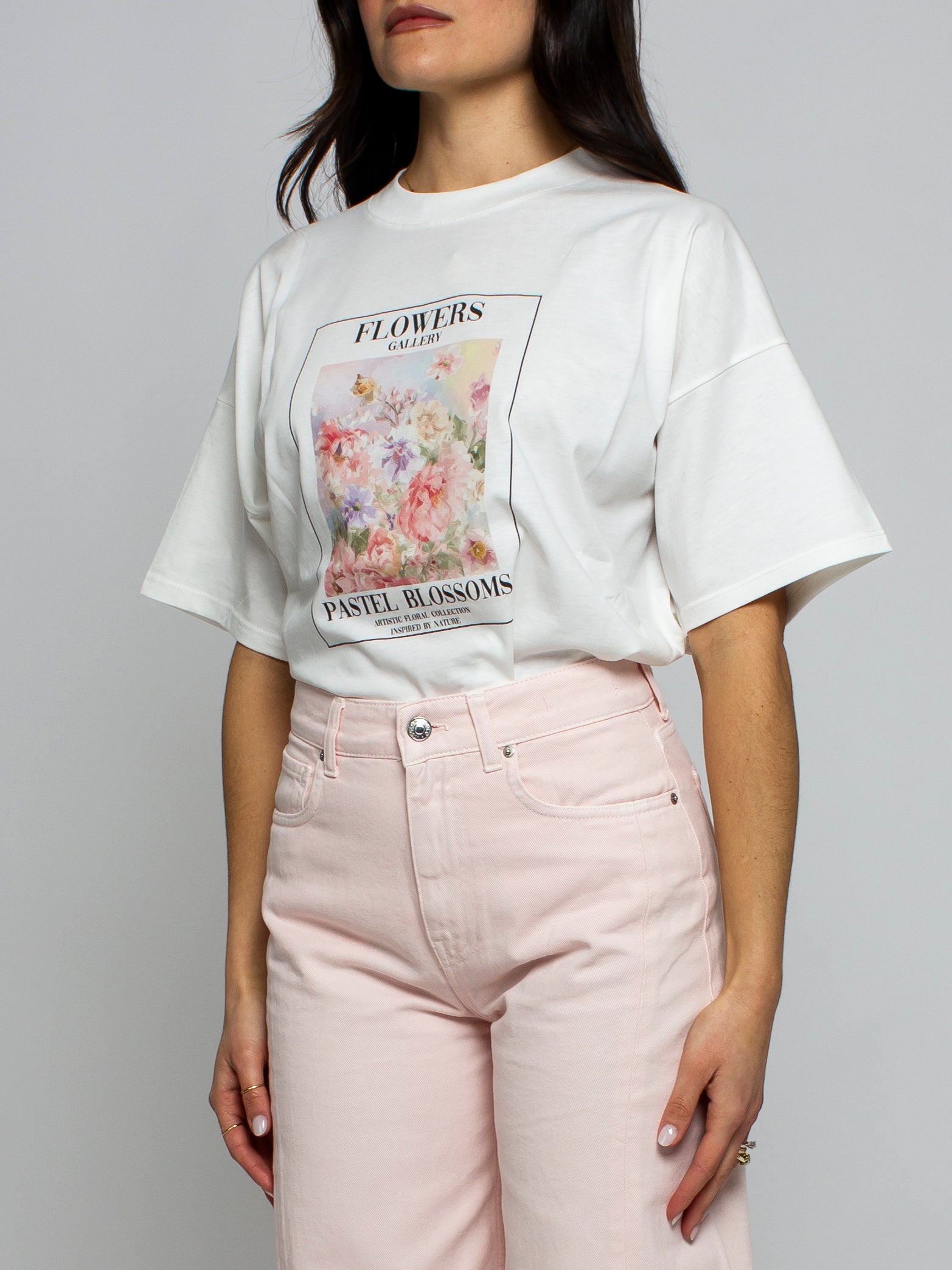 Tshirt stampa fiori Vicolo