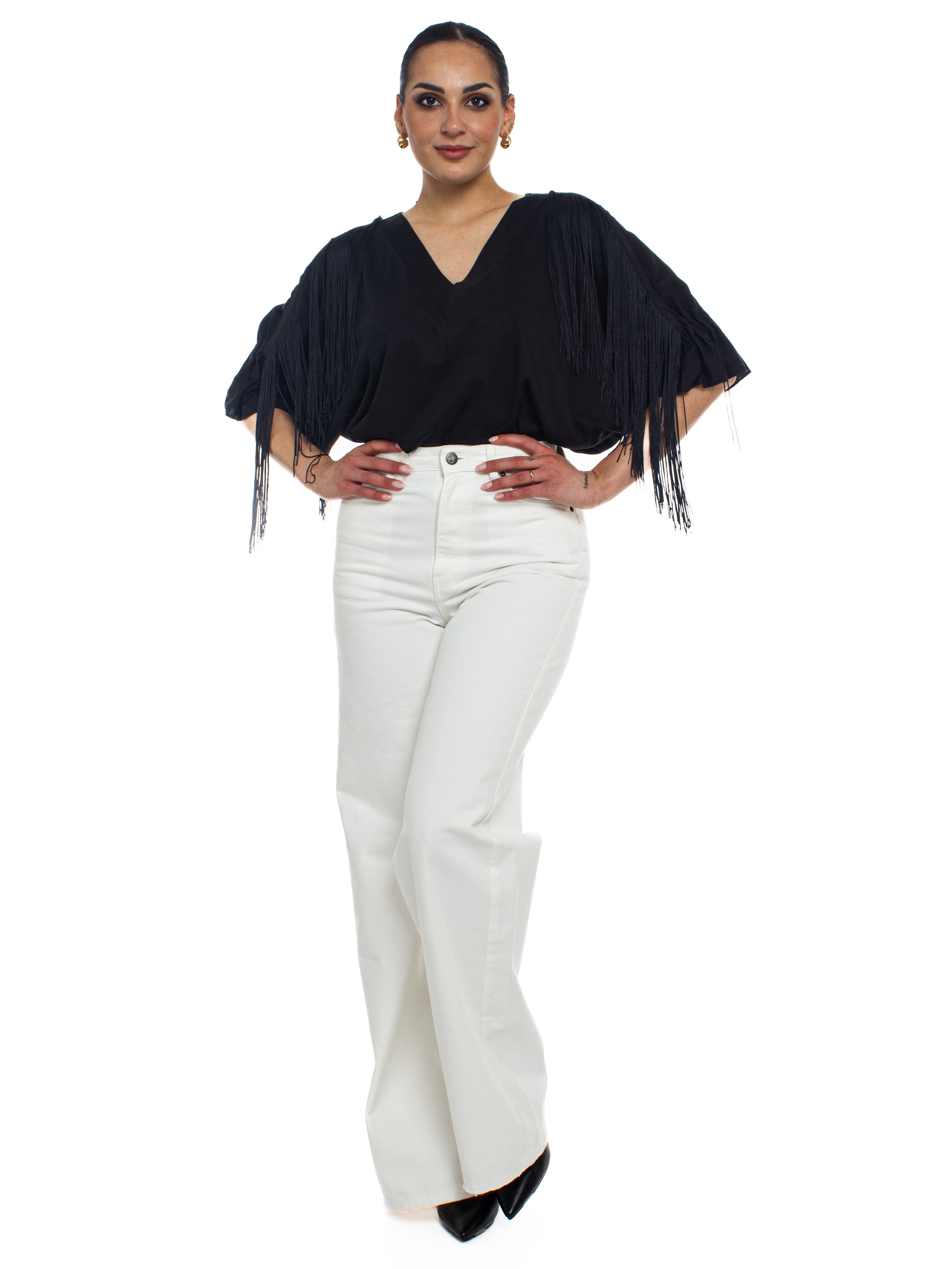 Jeans palazzo vita alta To.Bì Demure
