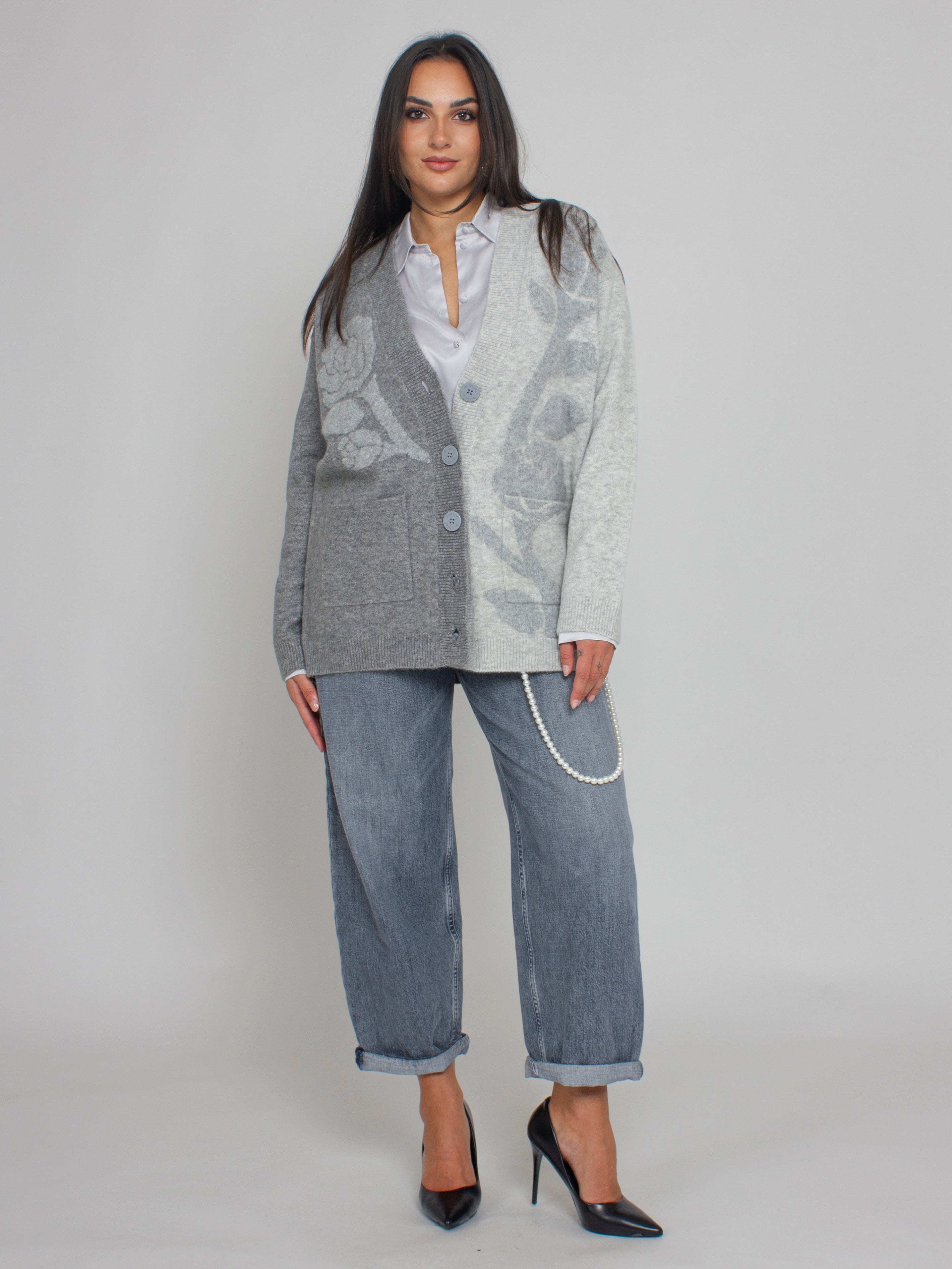 Camicia in raso di seta Blugirl