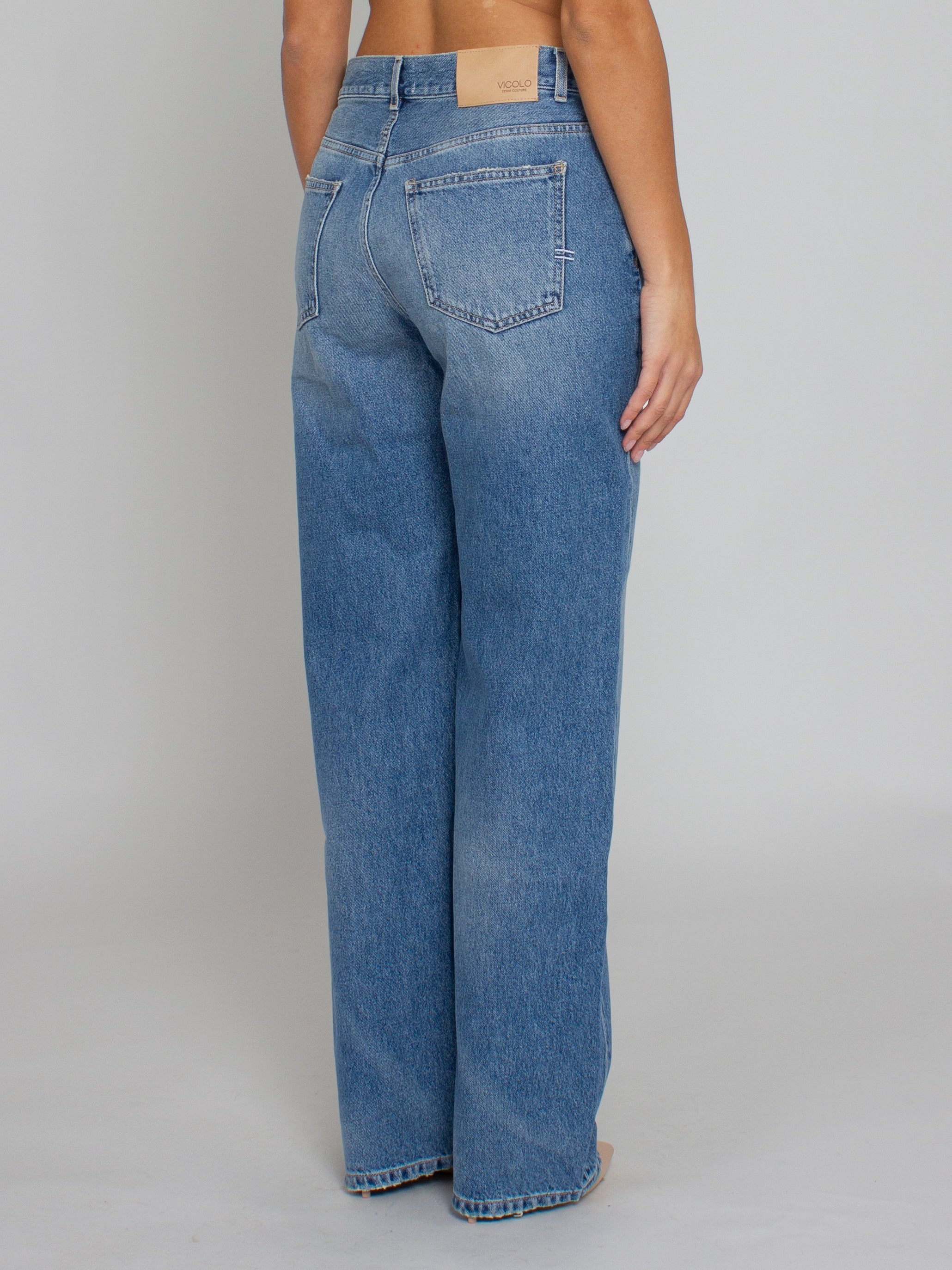 Jeans gamba dritta con catena Vicolo