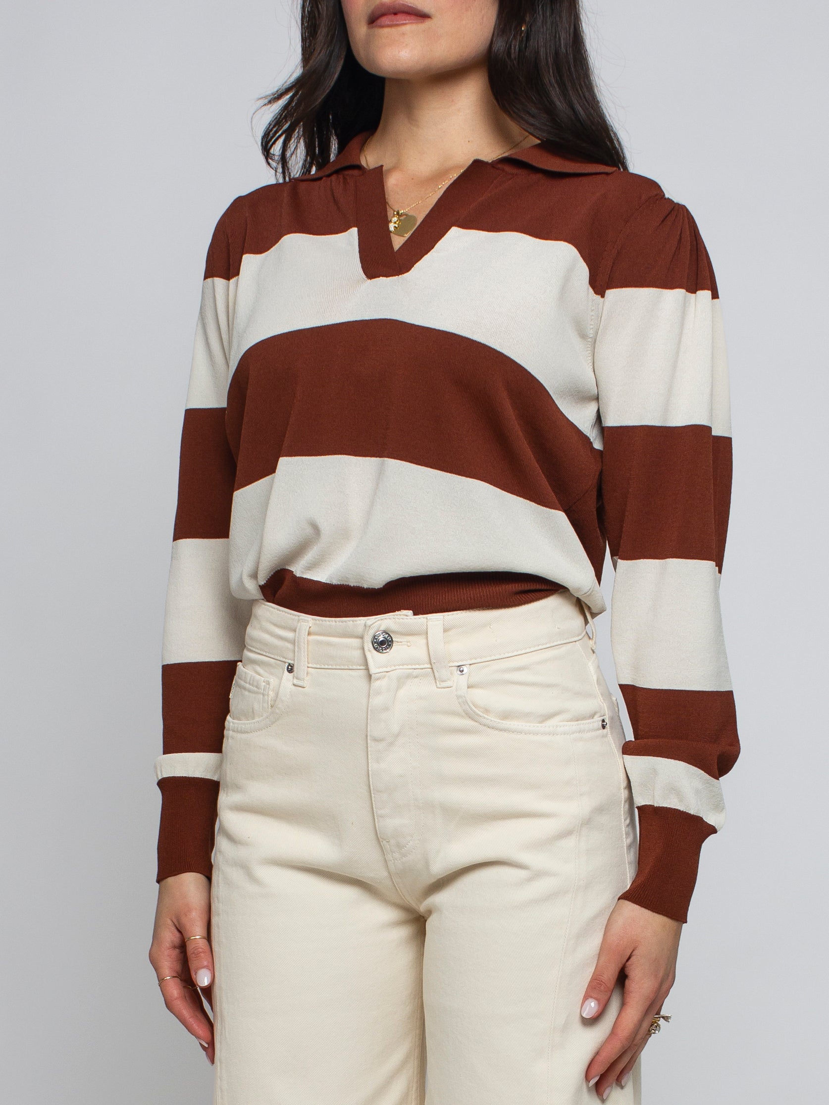 Maglia polo a righe Vicolo