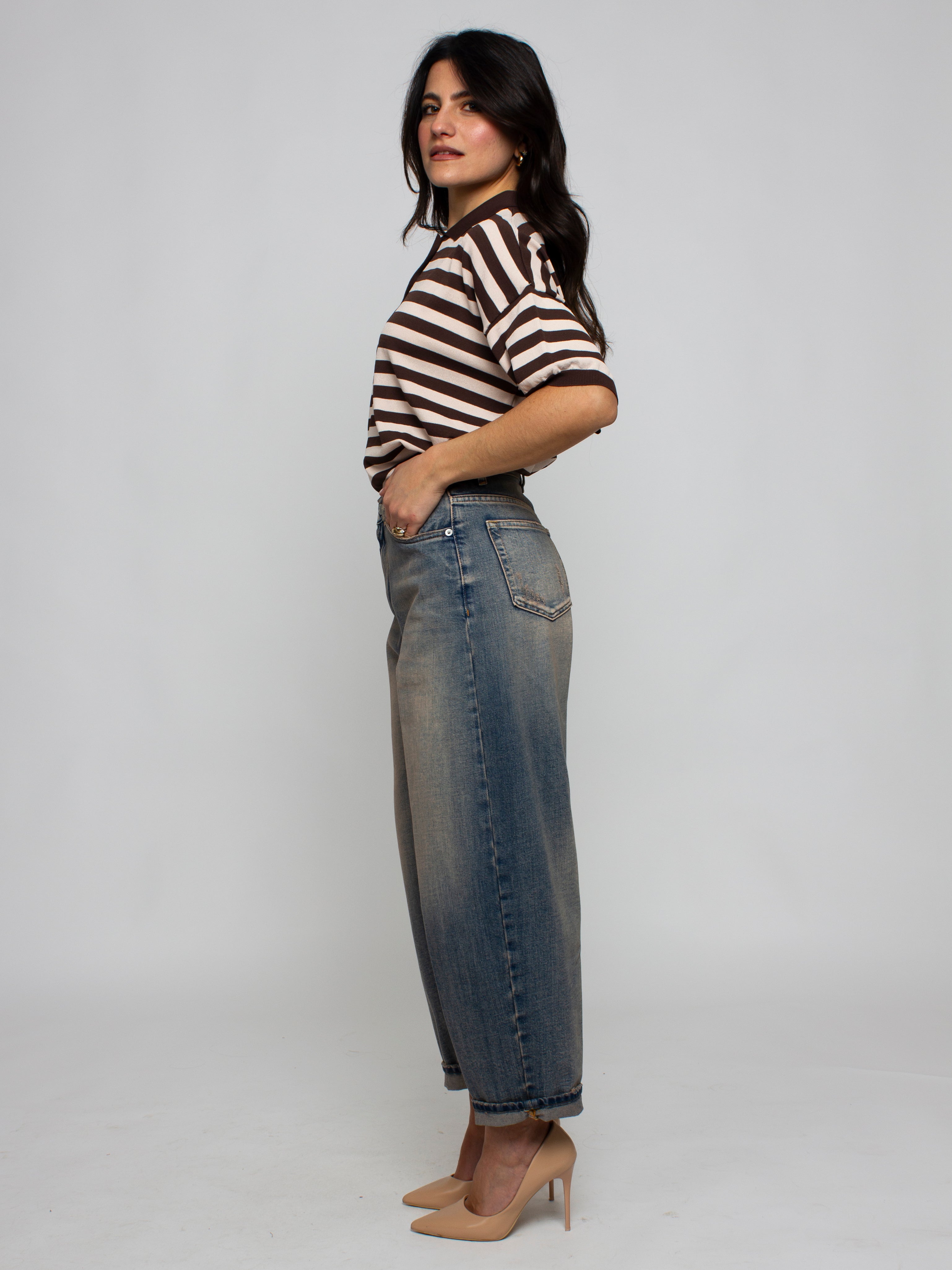 Maglia polo a righe Vicolo