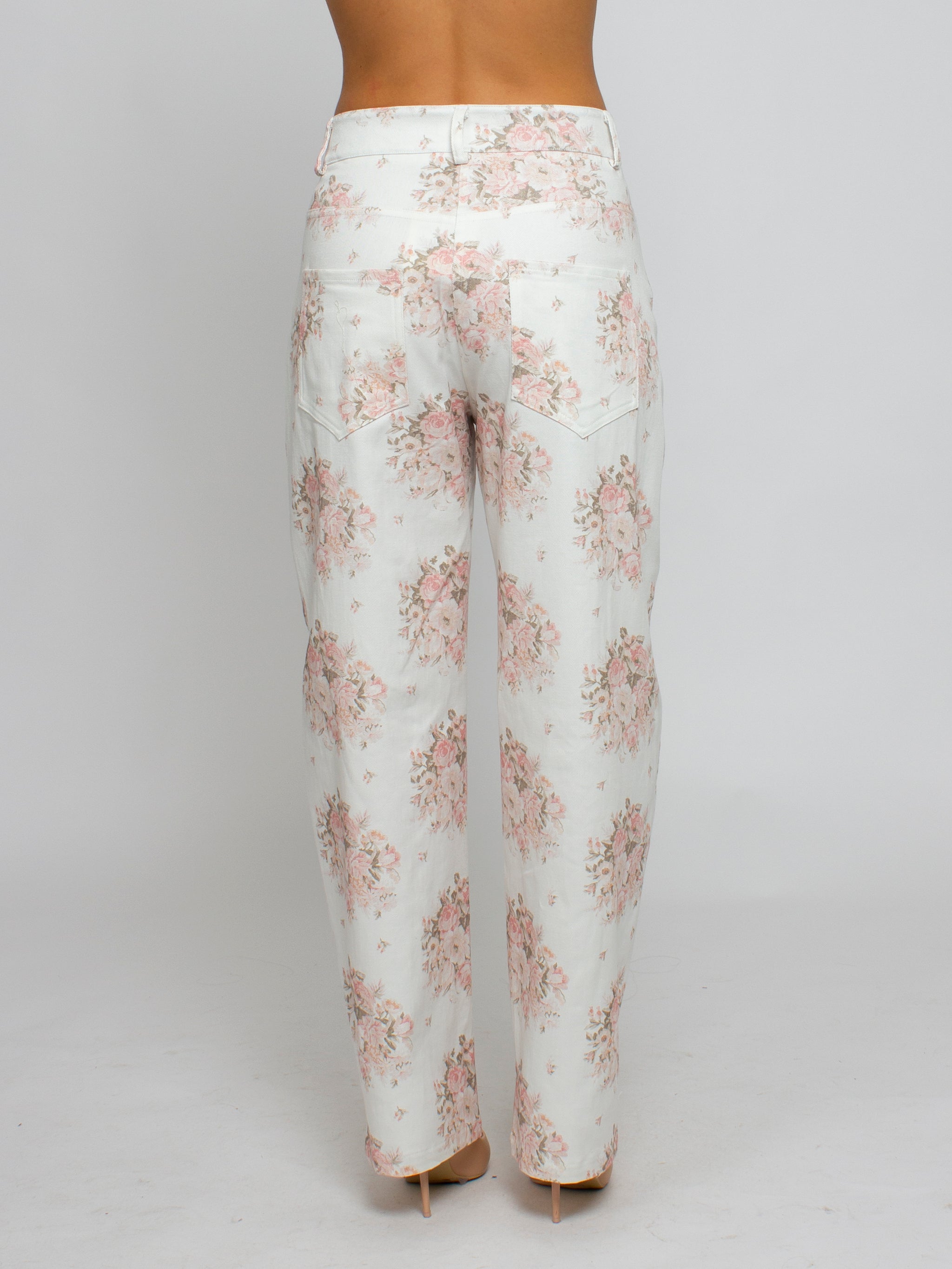 Pantalone fantasia fiori Vicolo