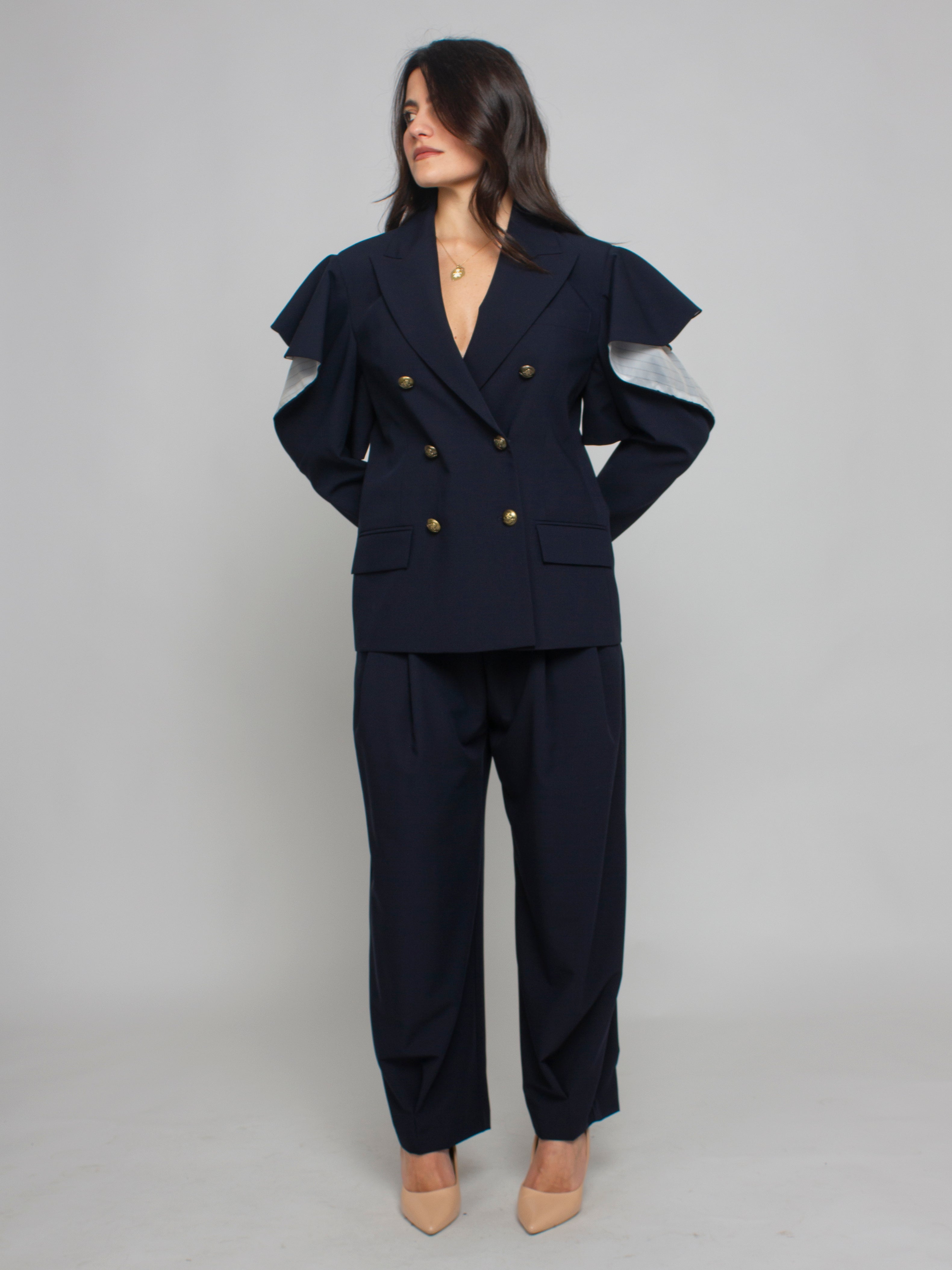 Giacca Doppio Petto con Spalle Scoperte Vicolo