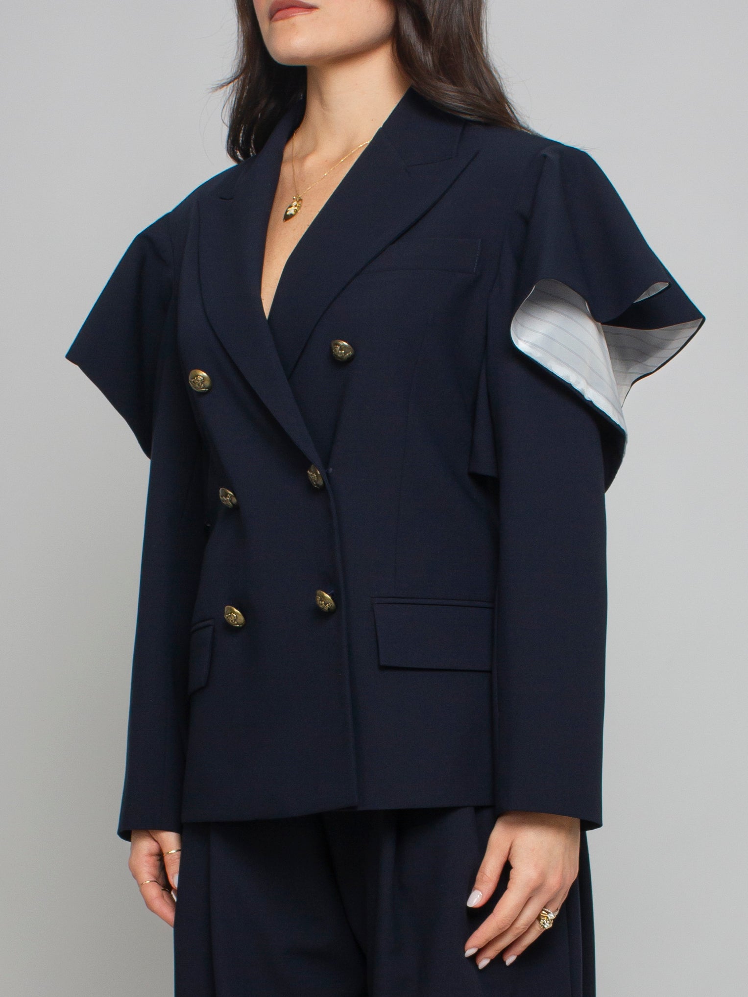 Giacca Doppio Petto con Spalle Scoperte Vicolo