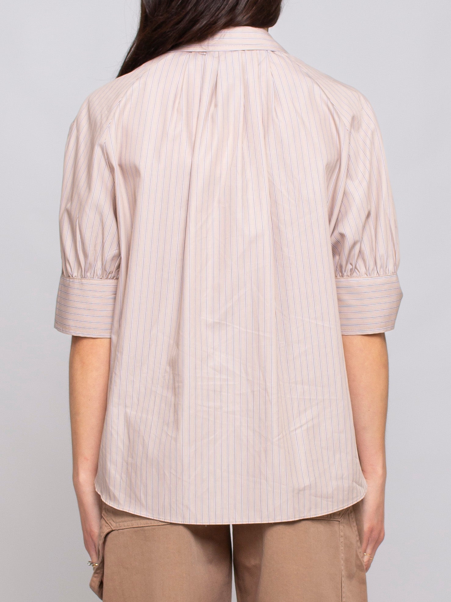 Camicia mezza manica a righe Vicolo