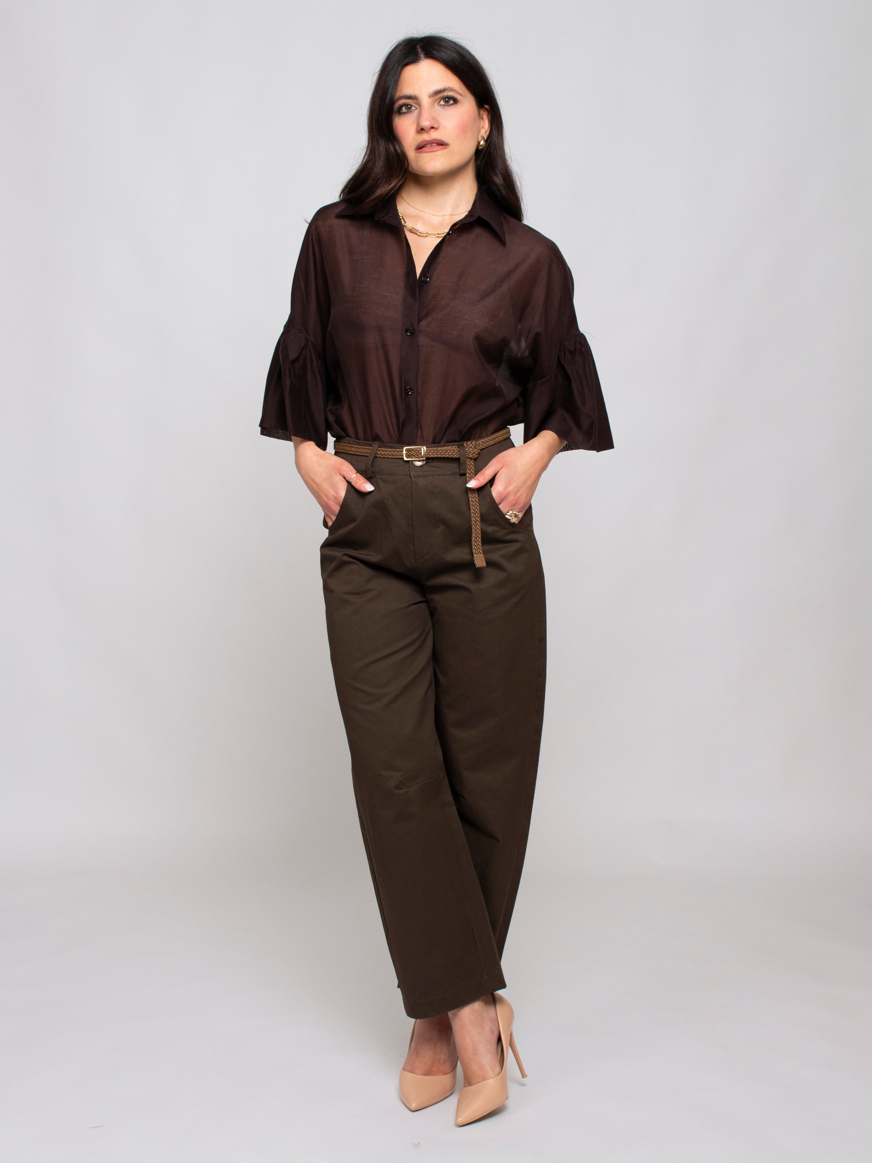 Camicia manica a sbuffo Vicolo