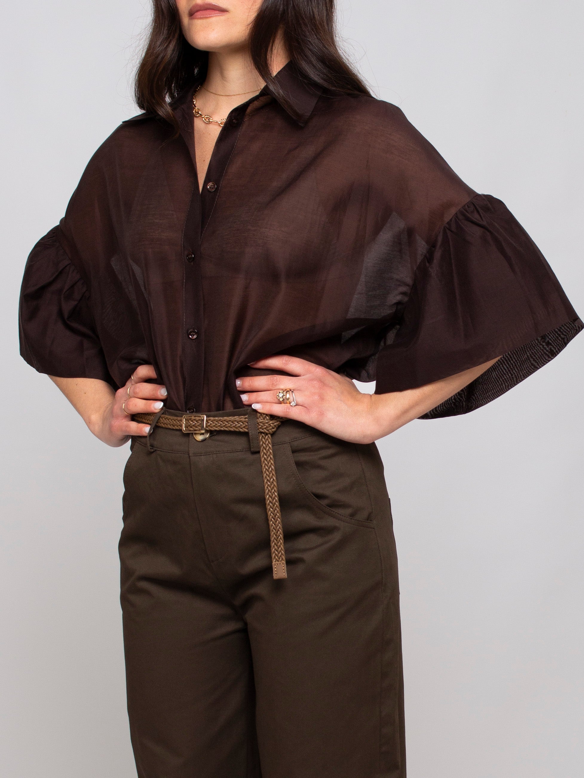 Camicia manica a sbuffo Vicolo