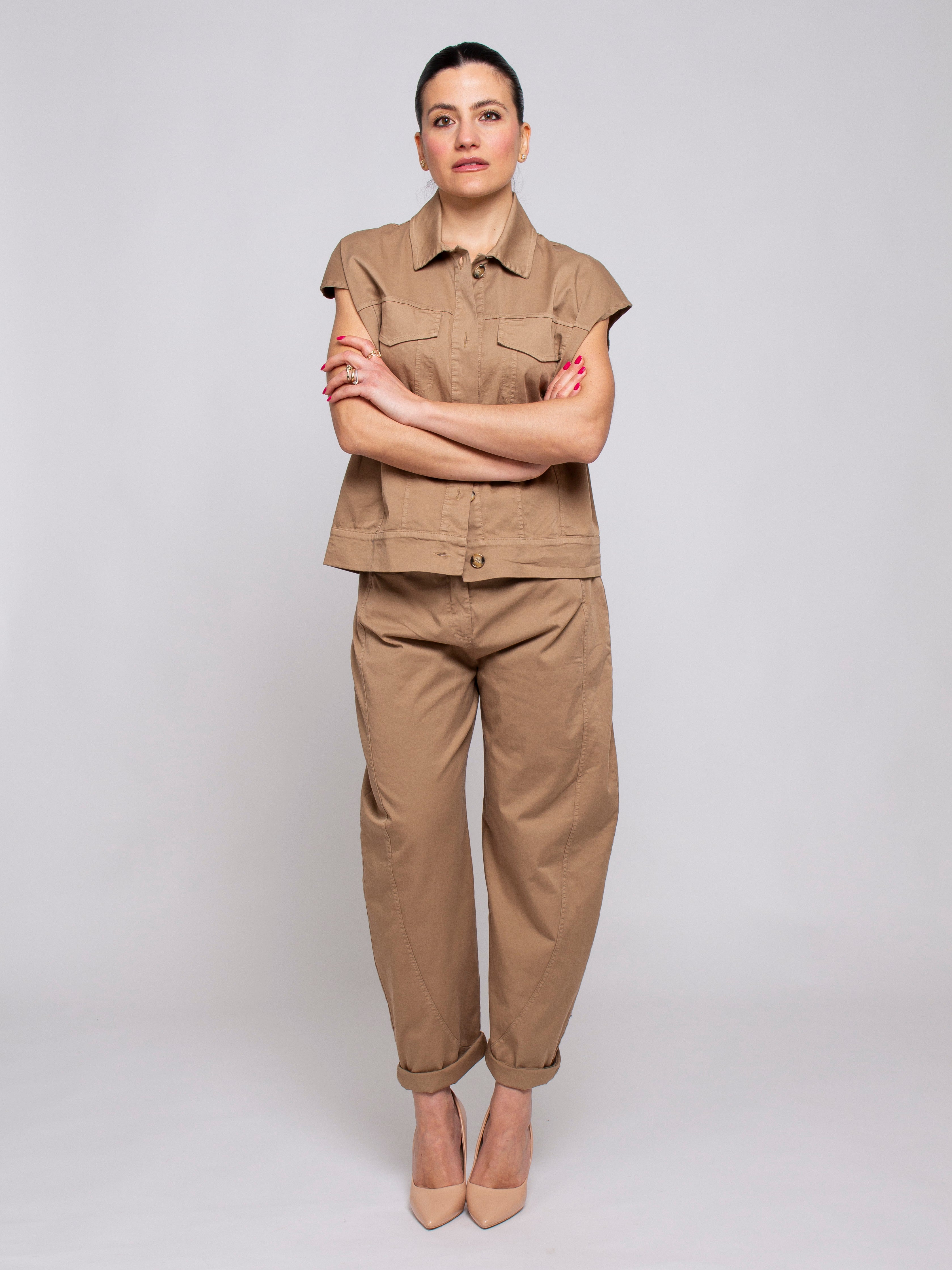 Pantalone barrel con cintura Vicolo