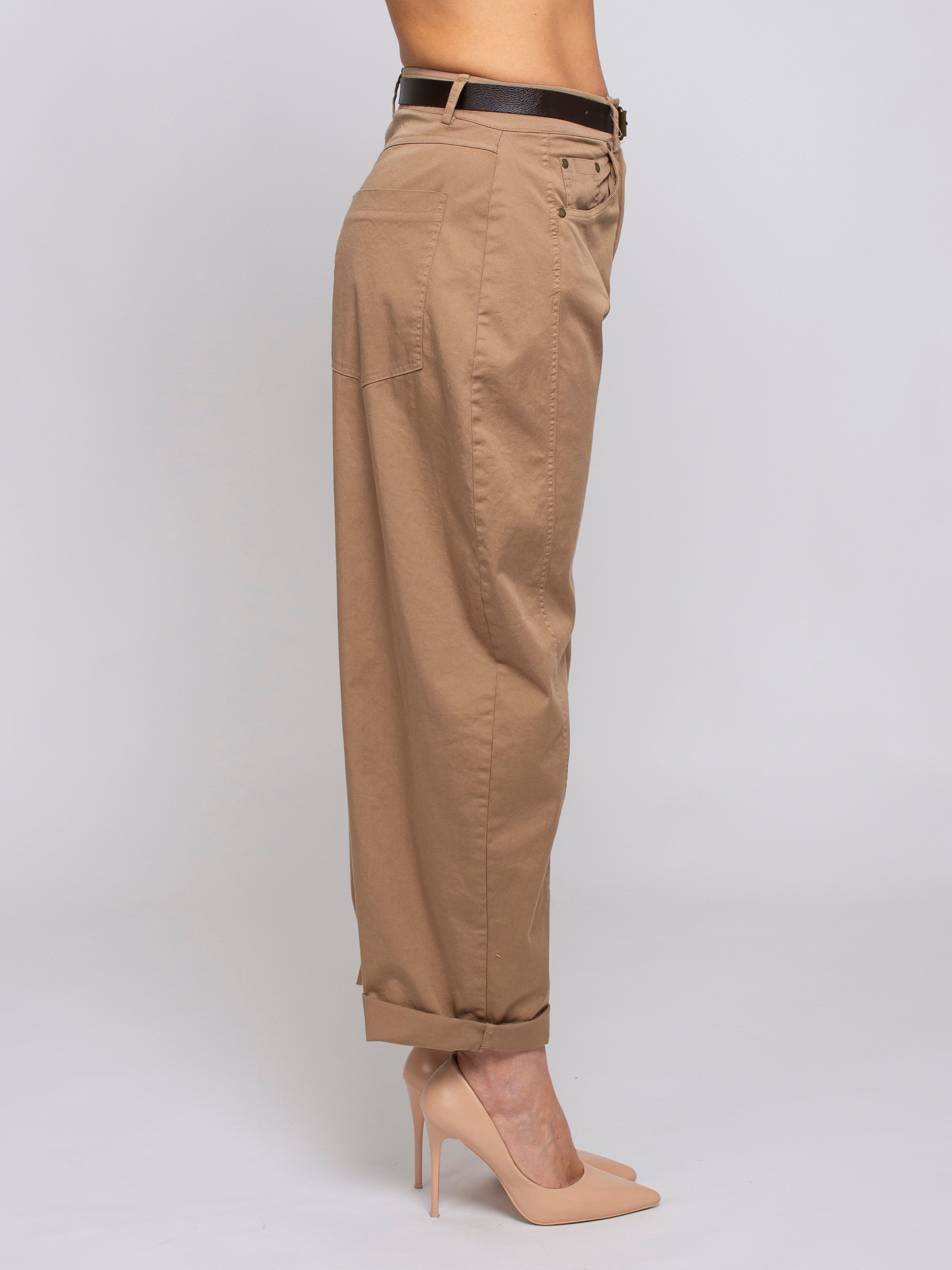 Pantalone barrel con cintura Vicolo