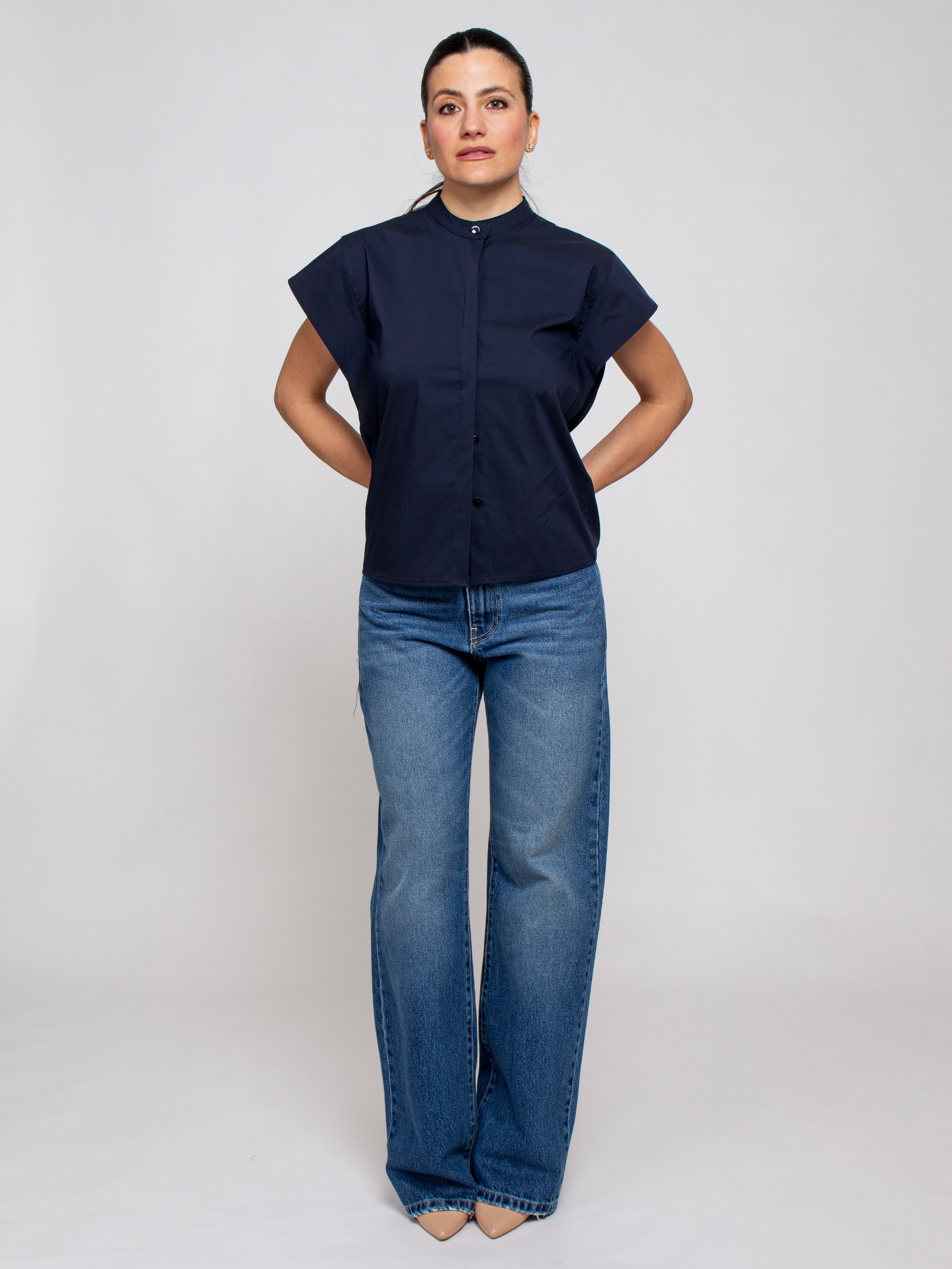 Camicia coreana spalla alette Vicolo