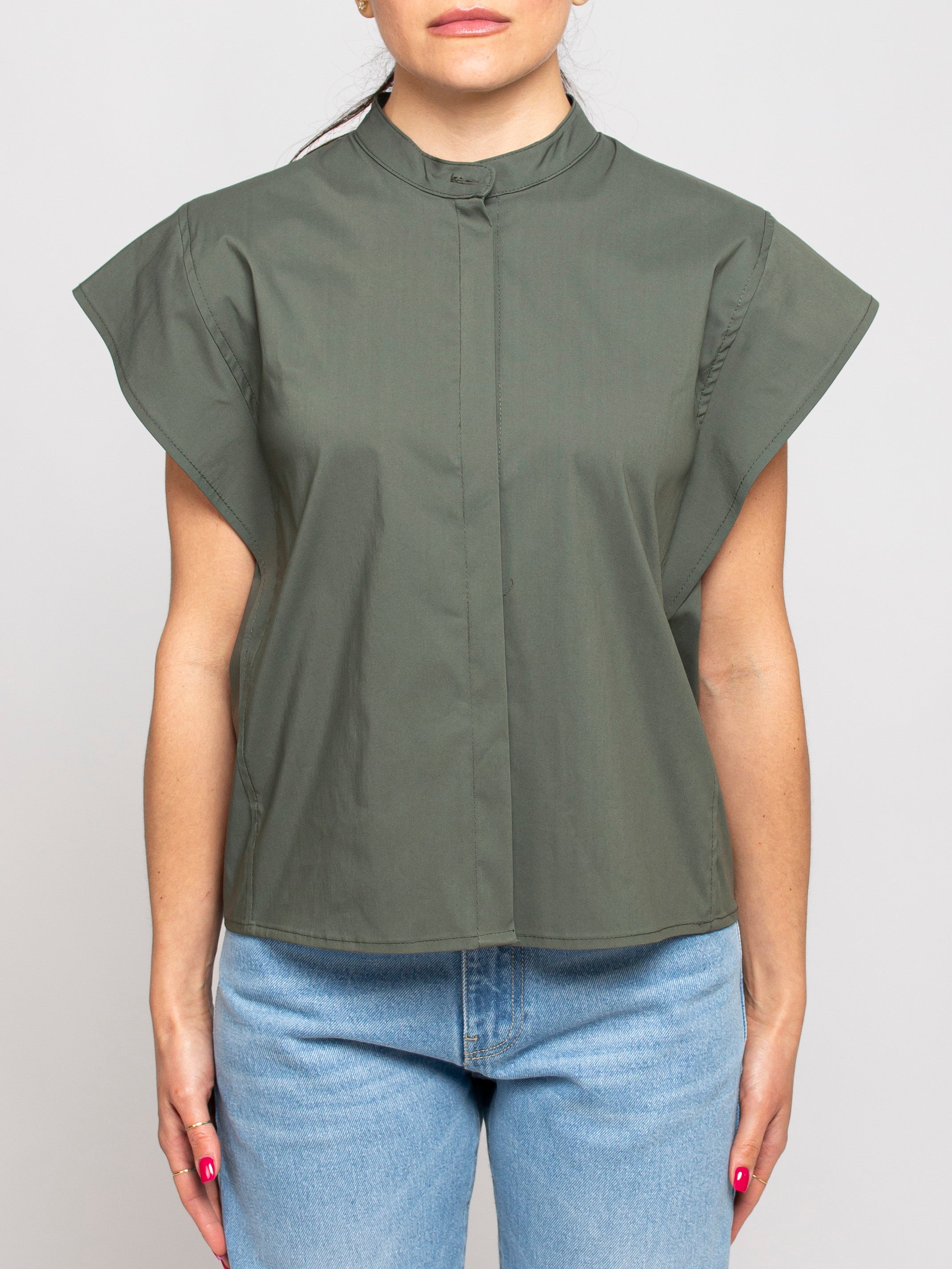 Camicia coreana spalla alette Vicolo