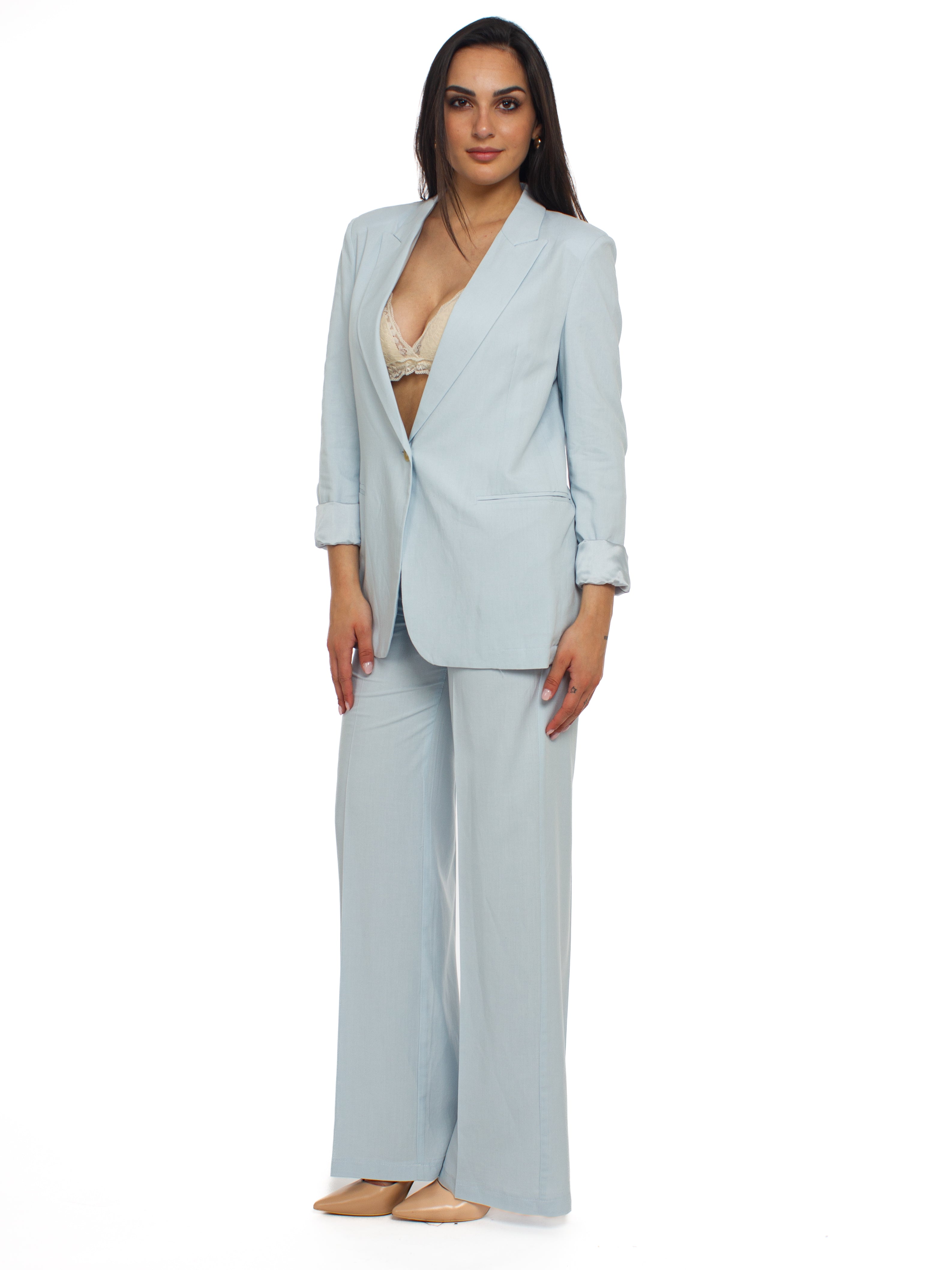 Pantalone palazzo con tasca filo Vicolo