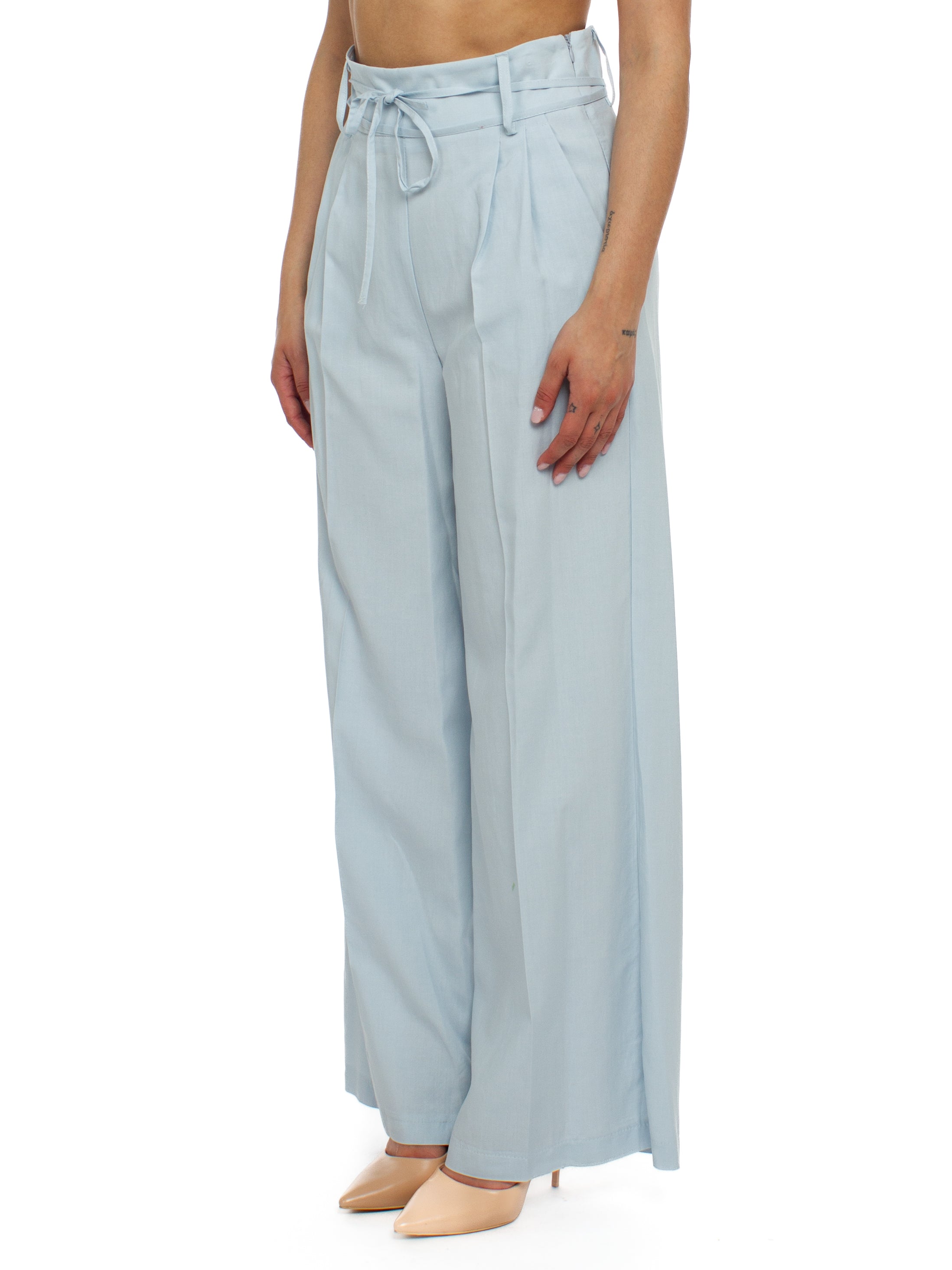 Pantalone a Pieghe con Coulisse in Vita Vicolo
