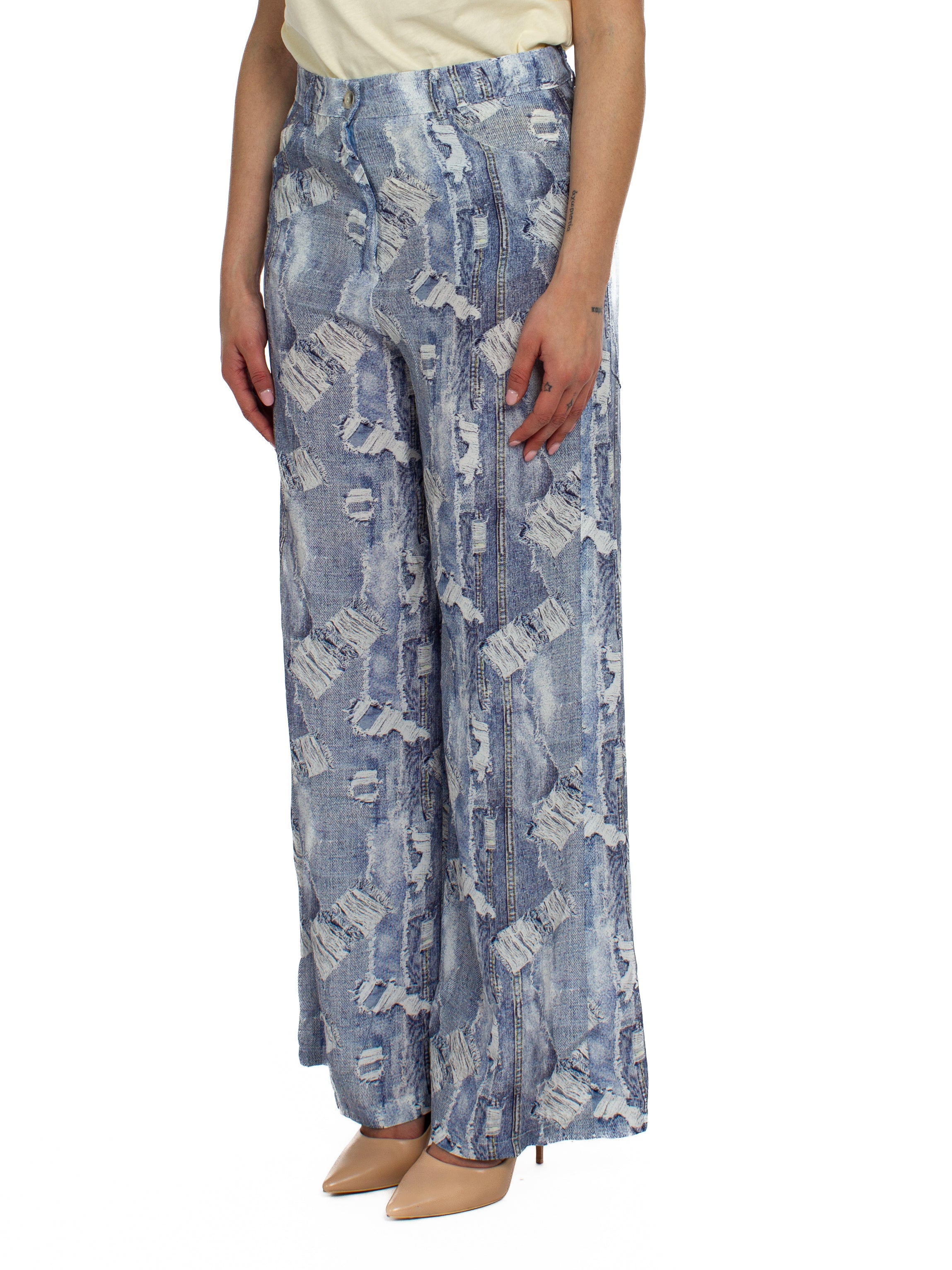 Pantalone fantasia denim Vicolo