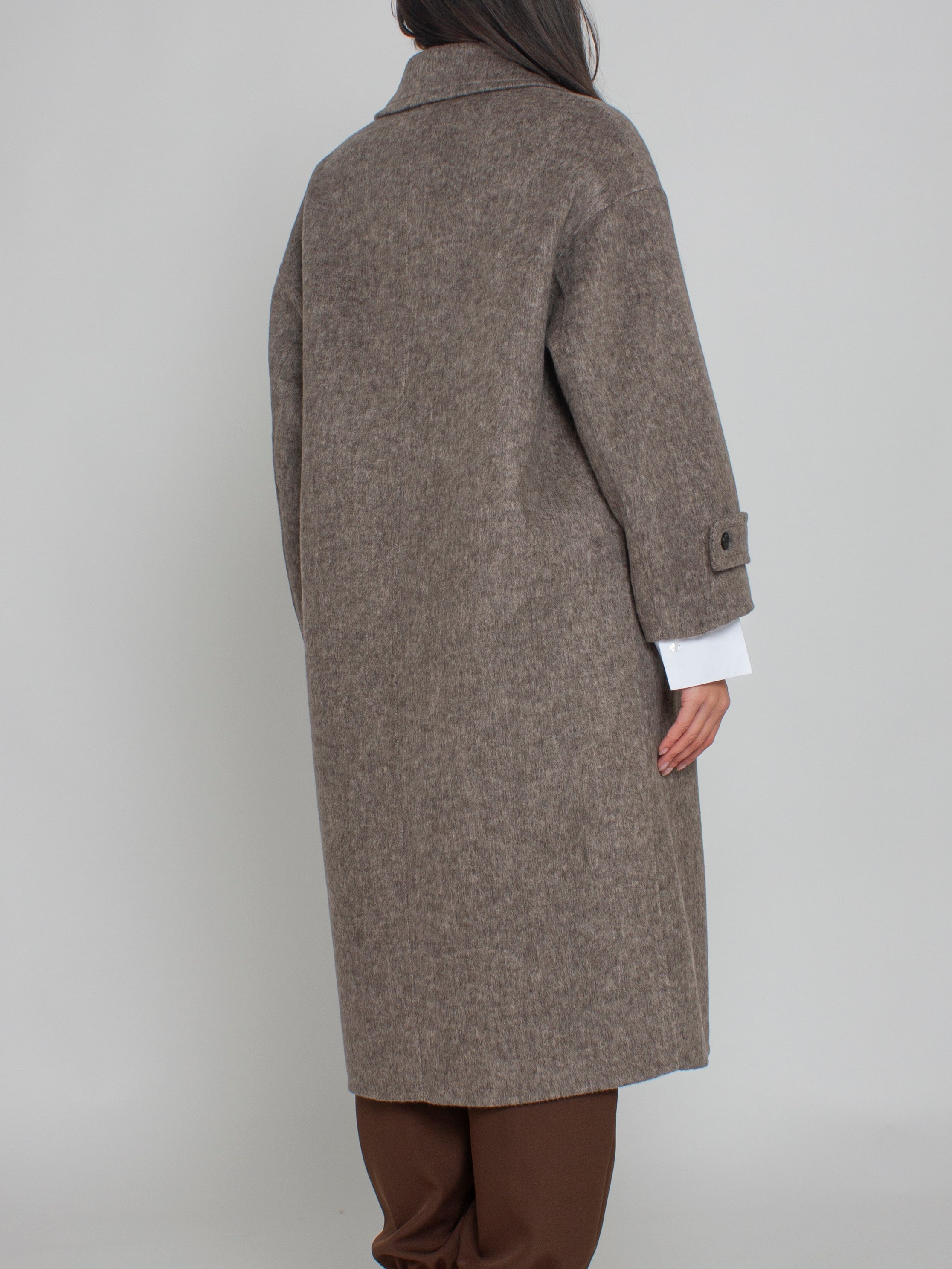 Cappotto Lungo con Tasche Laterali Vicolo