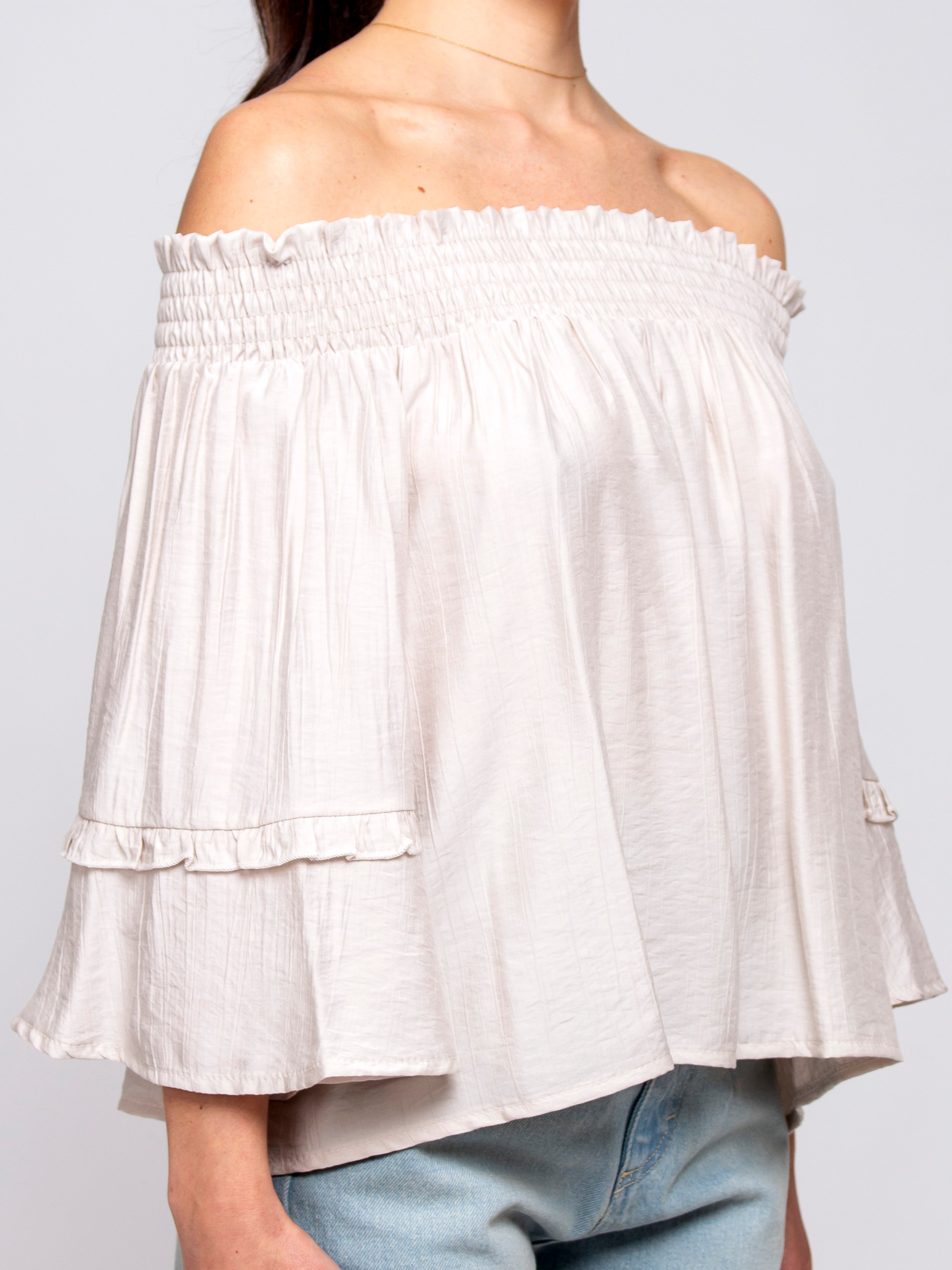 Blusa scollo a barca Two way