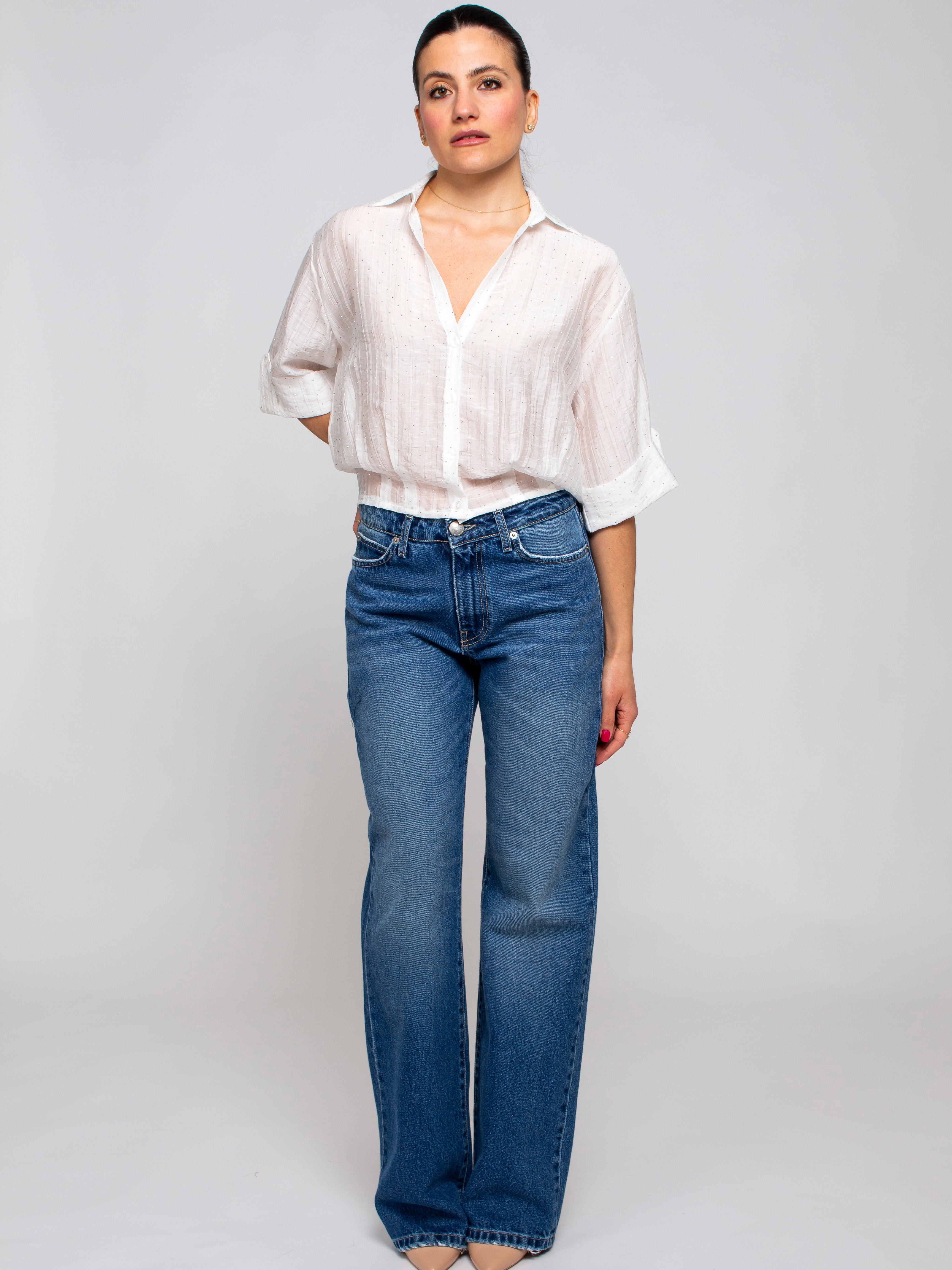 Camicia con brillantini Two Way