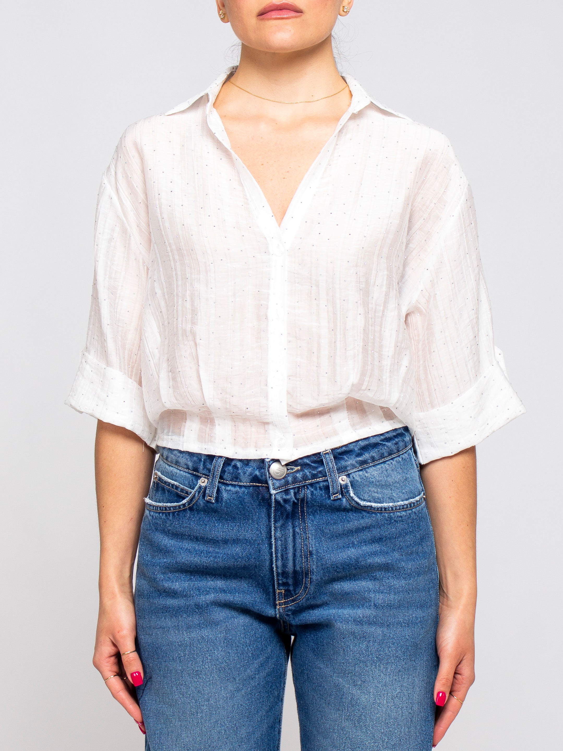 Camicia con brillantini Two Way