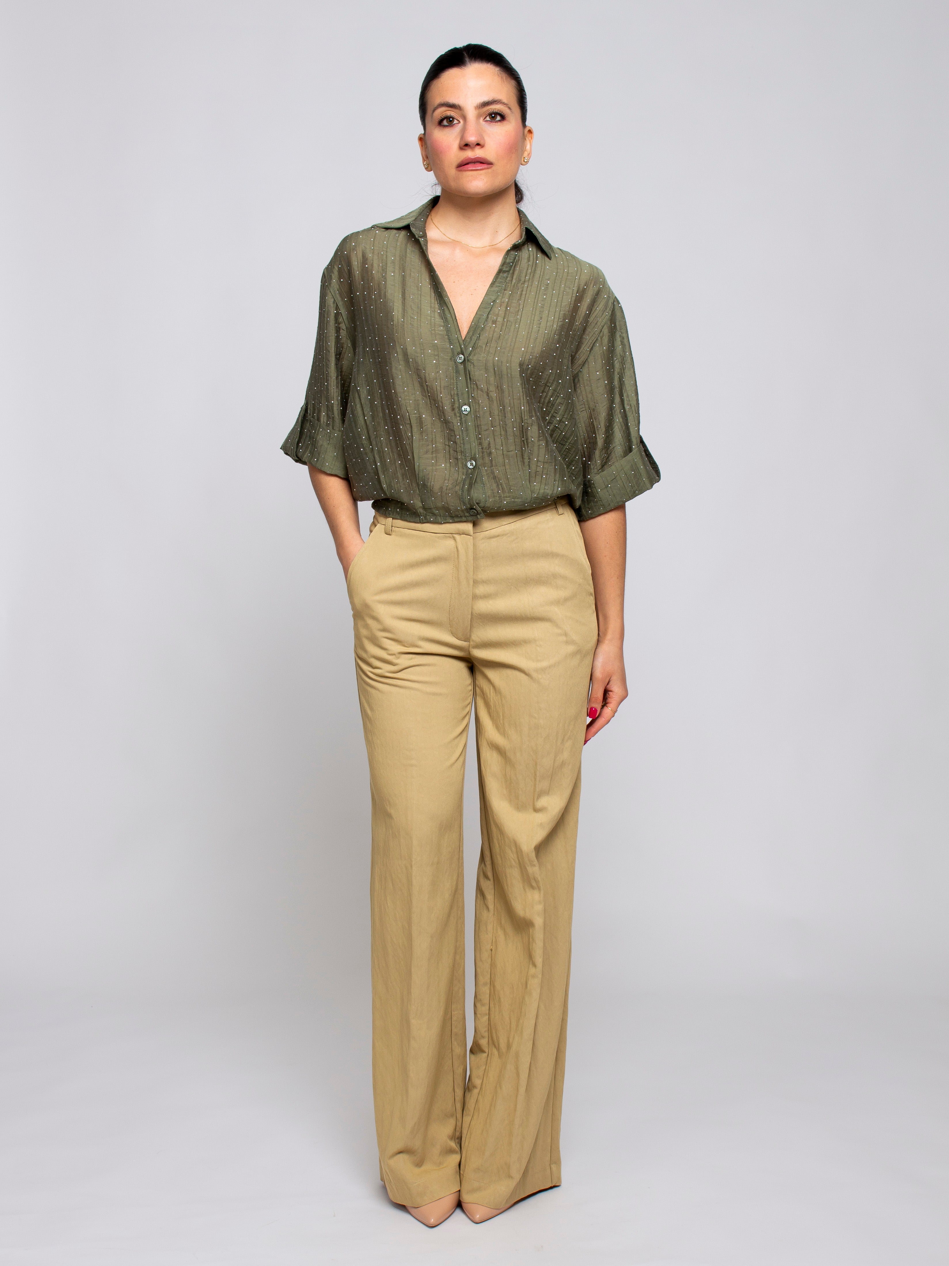 Camicia con brillantini Two Way