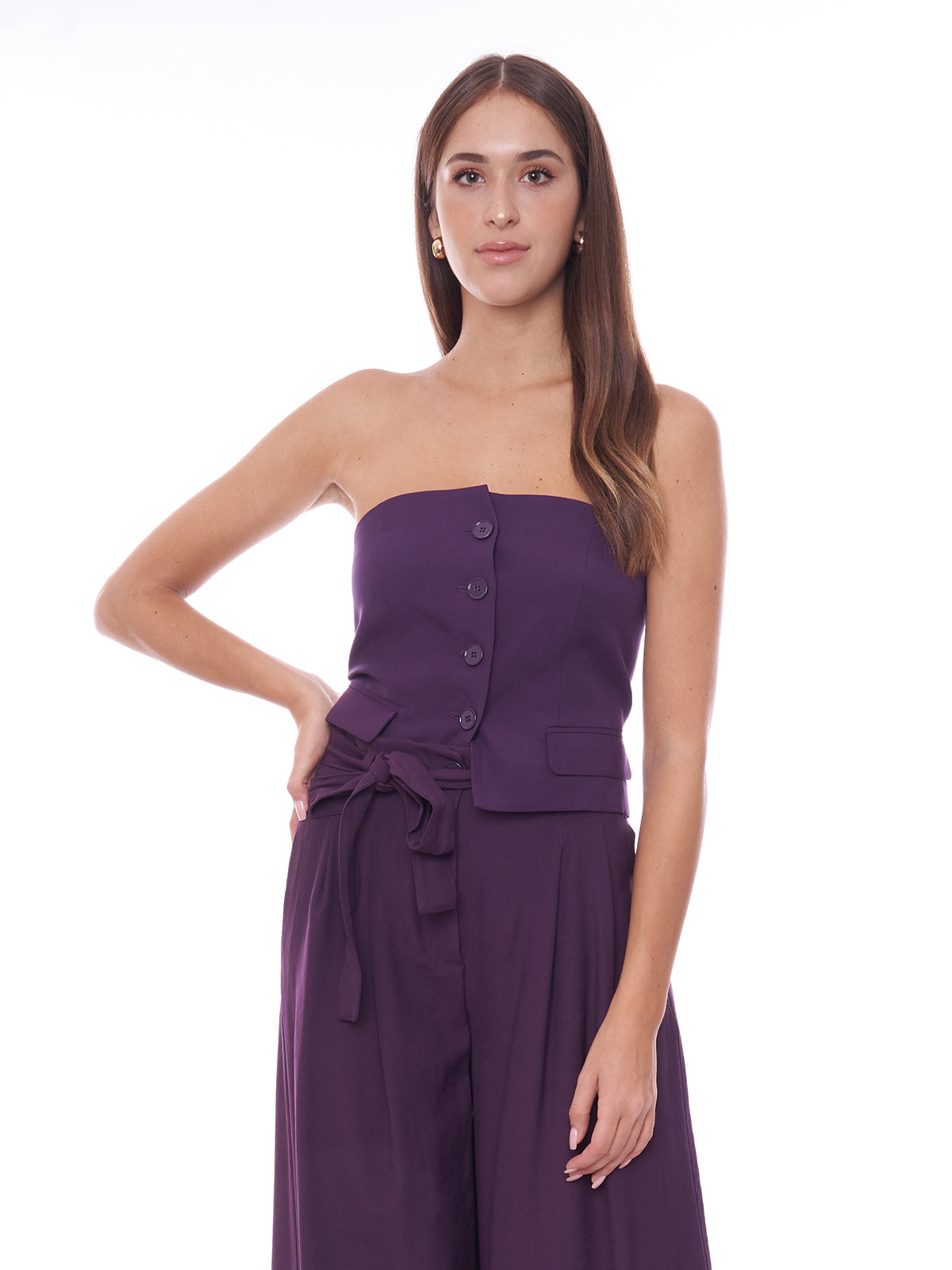 Top bustier con taschine Vicolo