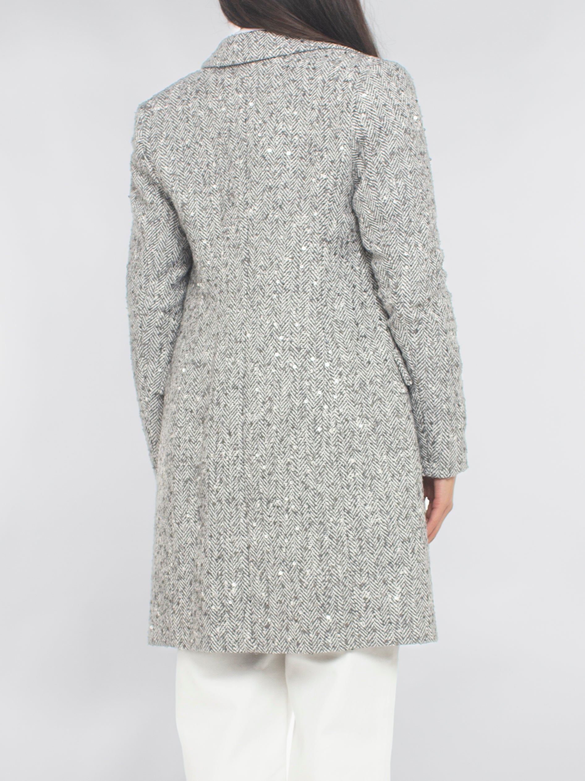 Cappotto Midi Con Paillettes Rinascimento
