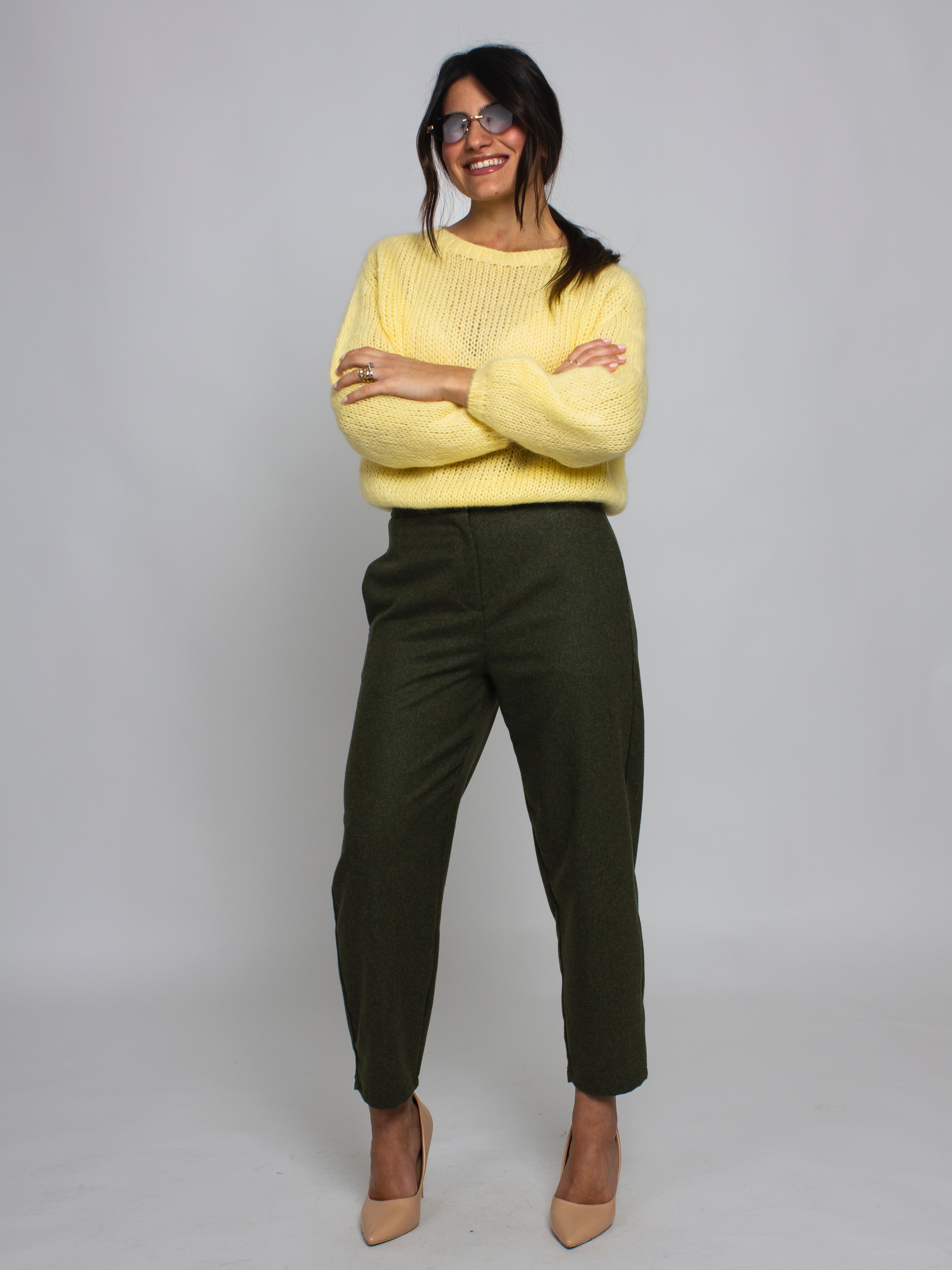 Maglia crop traforata Vicolo